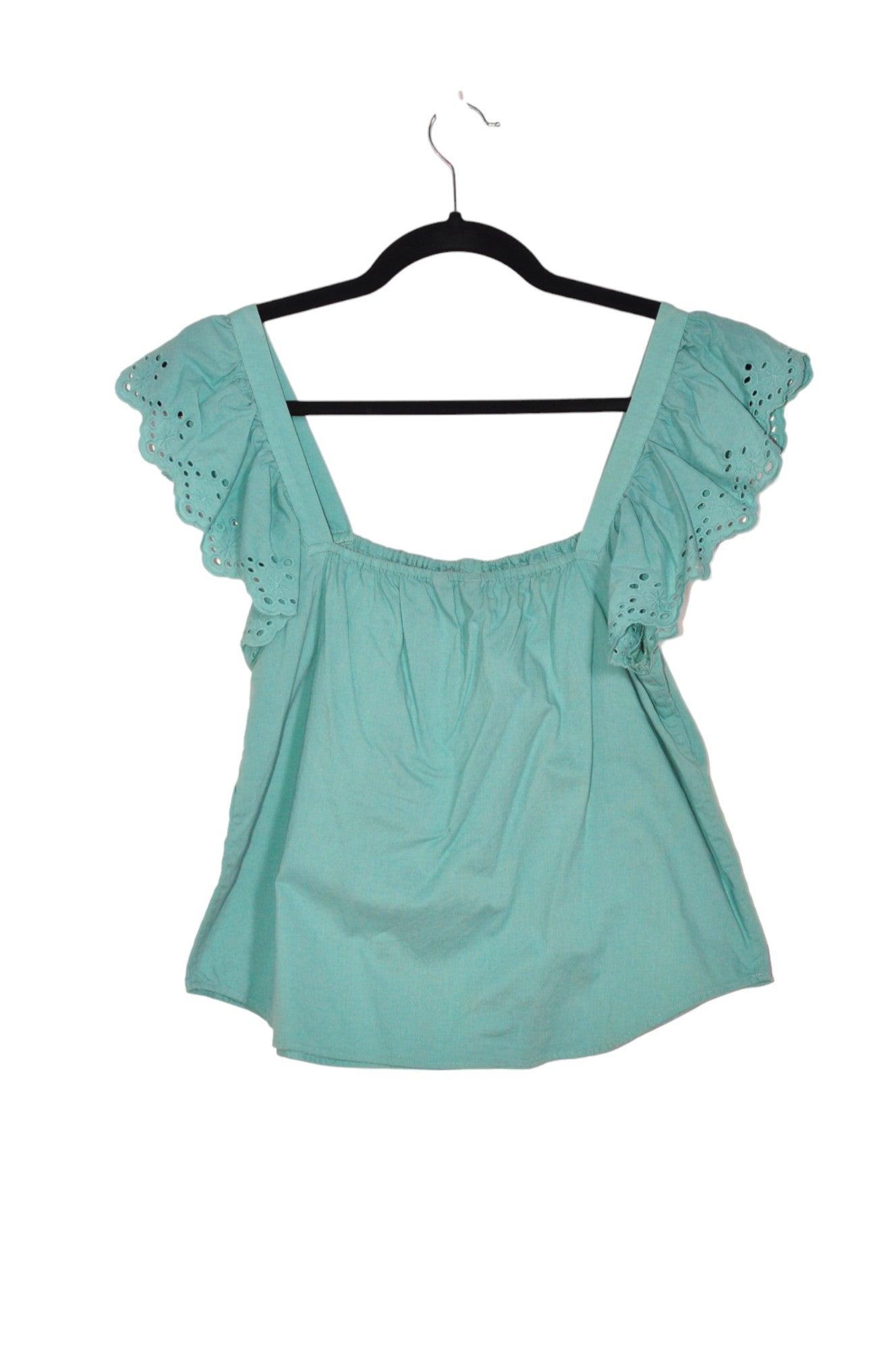 Stylish RW&CO Women's Regular Fit Green Blouse - Size M