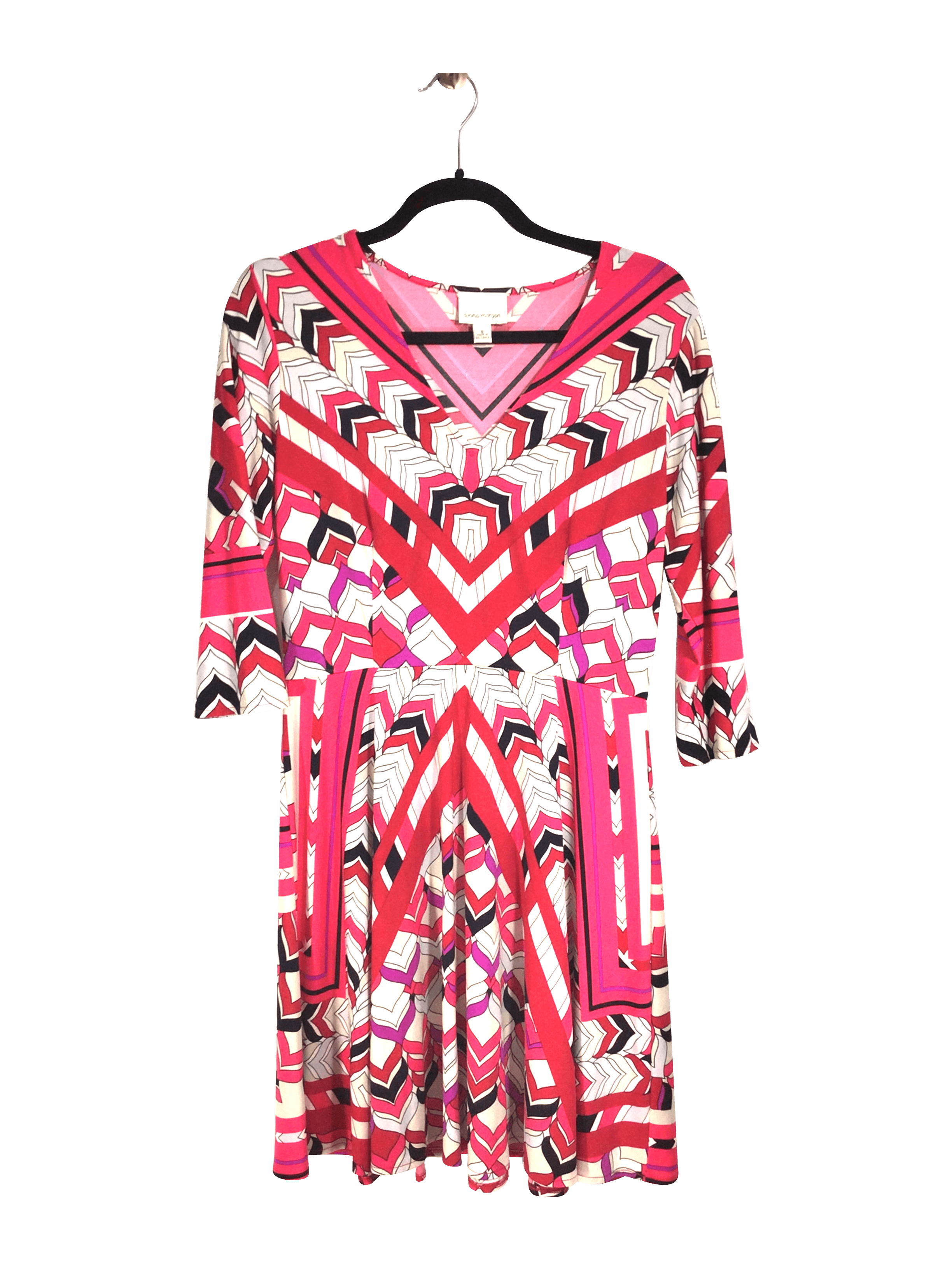 DONNA MORGAN Stylish Women's Drop Waist Regular Fit Pink Dress - Size 8