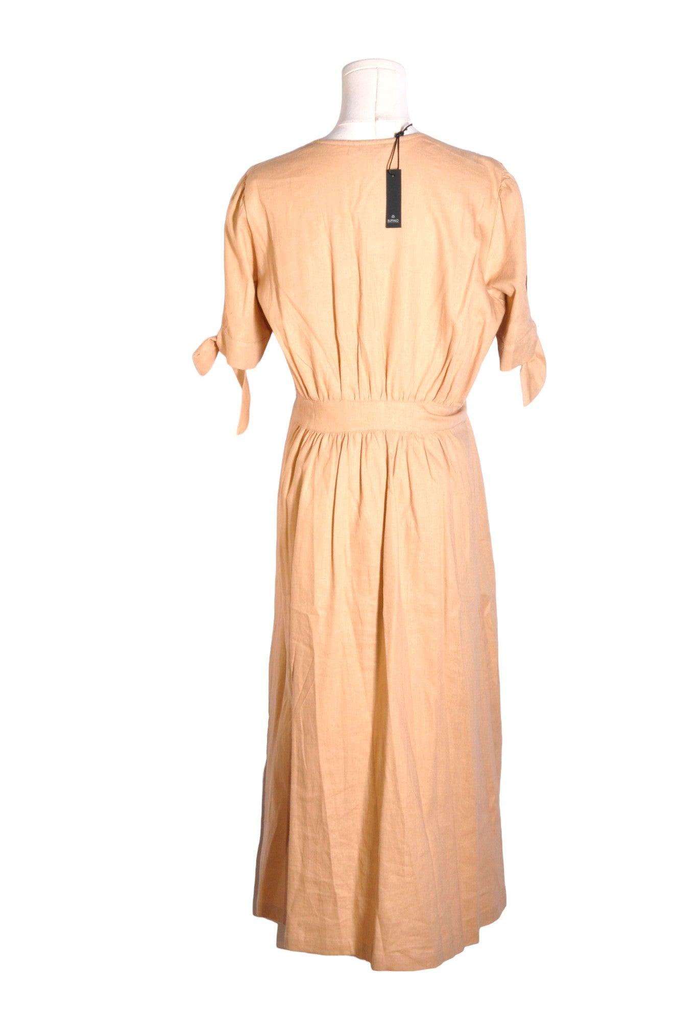 BUFFALO BY DAVID BITTON Stylish Women's Brown Maxi Dress in Regular Fit - Size M