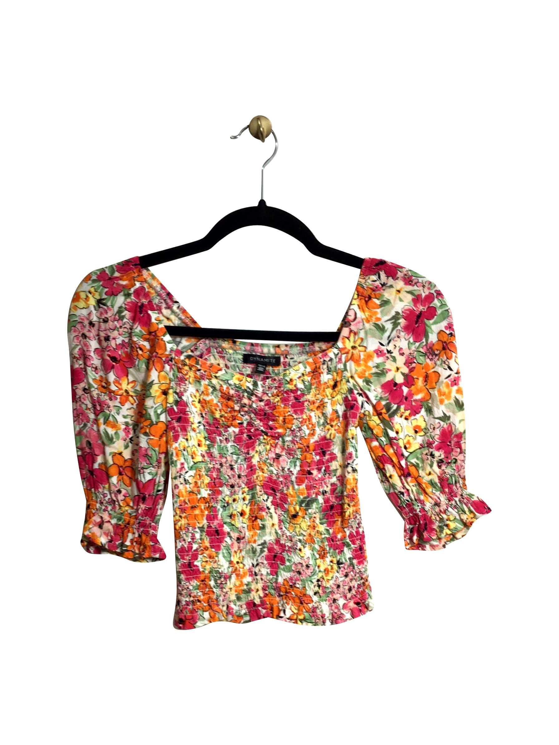 DYNAMITE Stylish Regular Fit Pink Crop Top - Size XS
