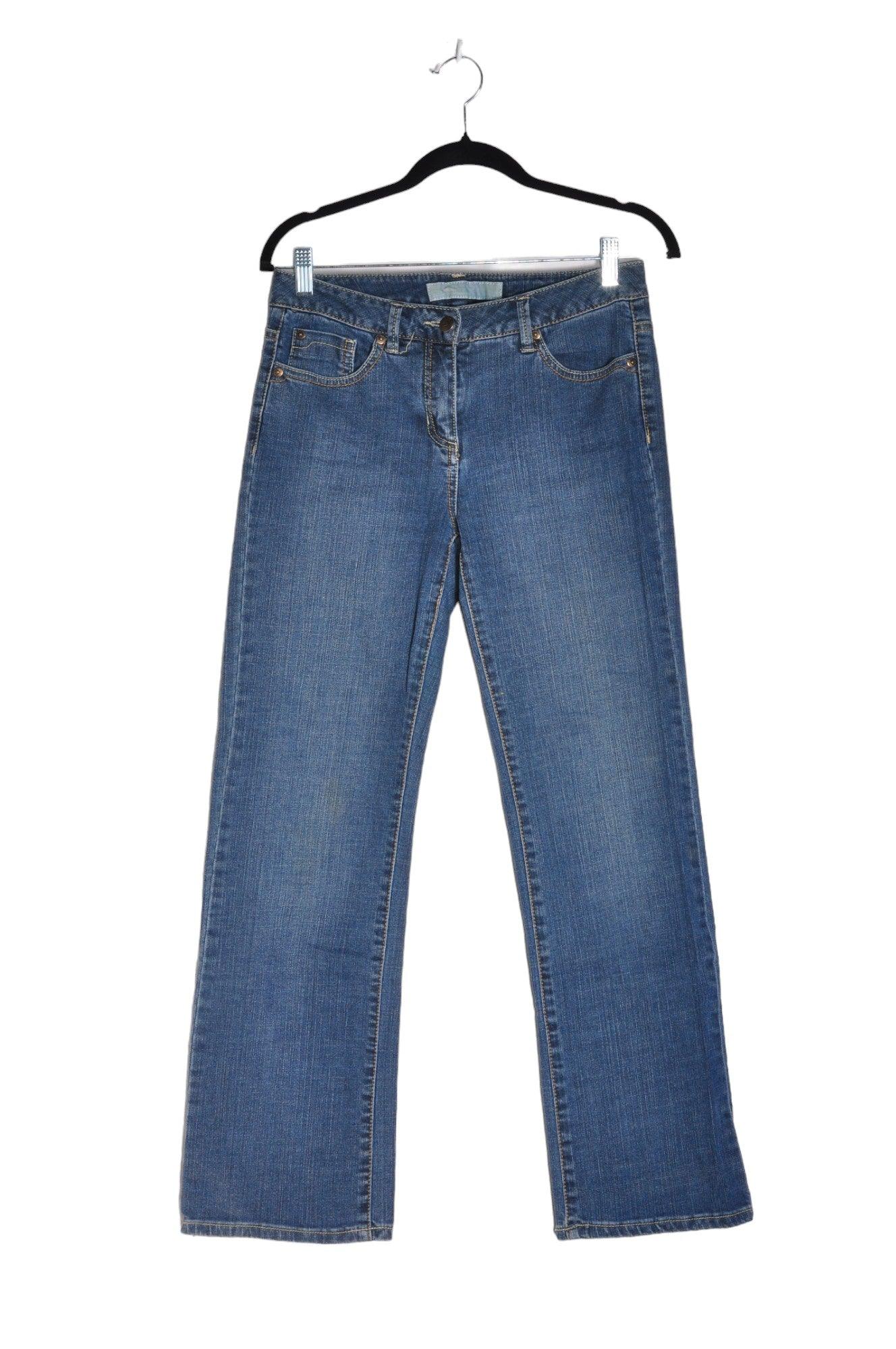 DENVER HAYES Stylish Women's Blue Regular Fit Straight-Legged Jeans - Size 30