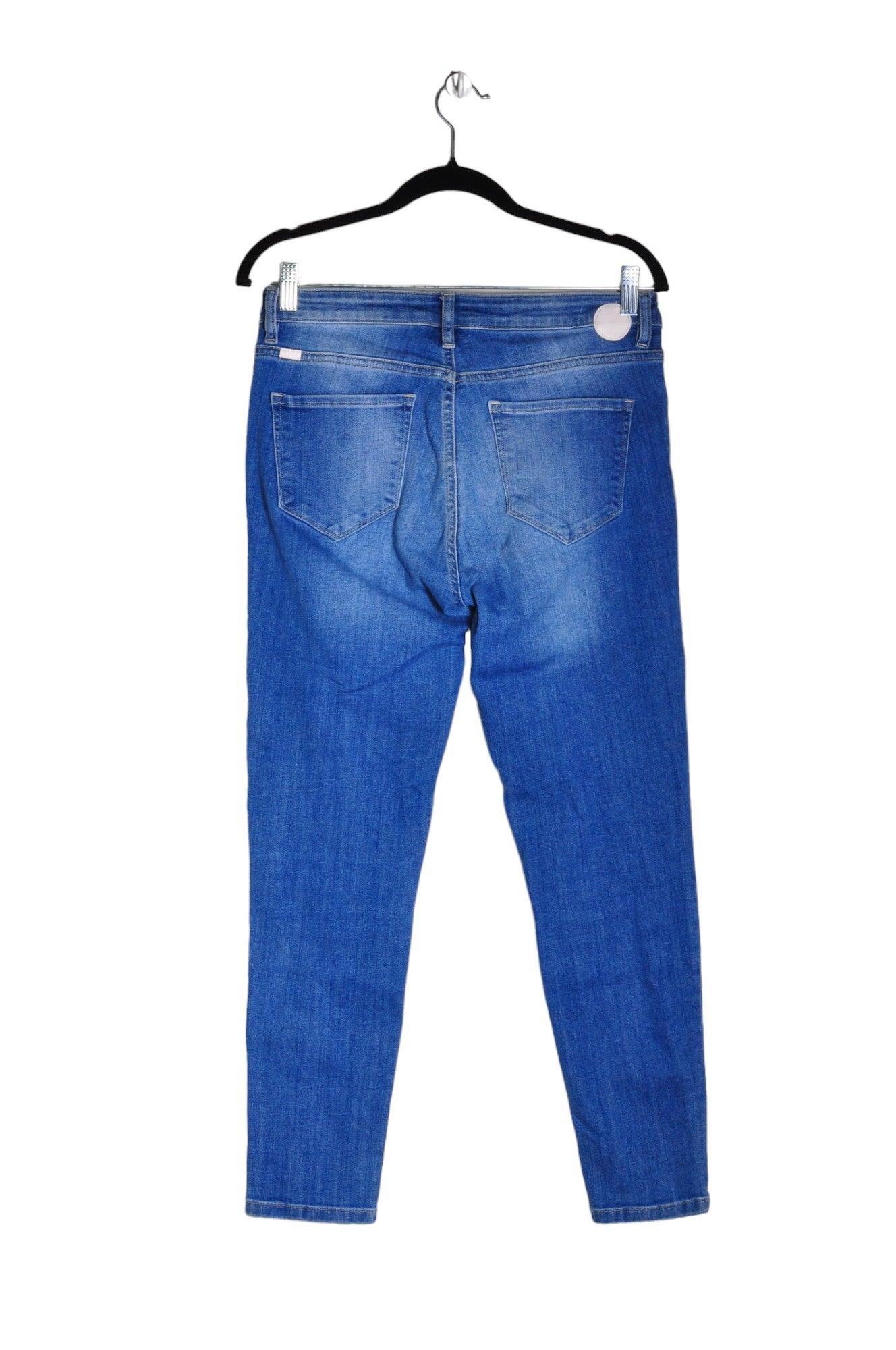 DISH Women's Stylish Blue Regular Fit Straight-Legged Second-Hand Jeans - 29x26