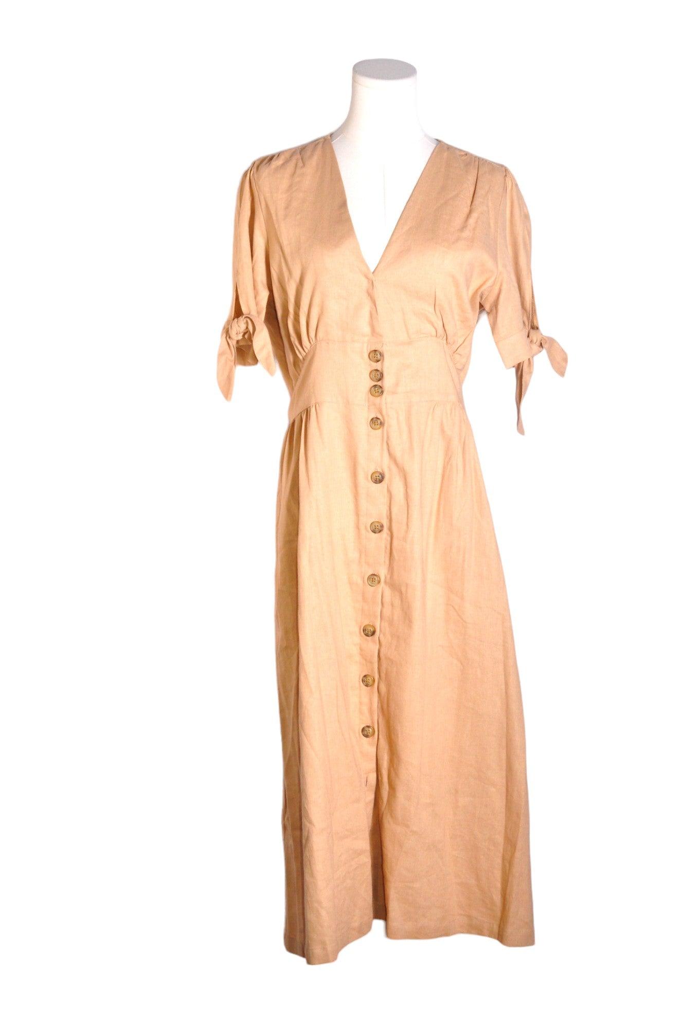 BUFFALO BY DAVID BITTON Stylish Women's Brown Maxi Dress in Regular Fit - Size M