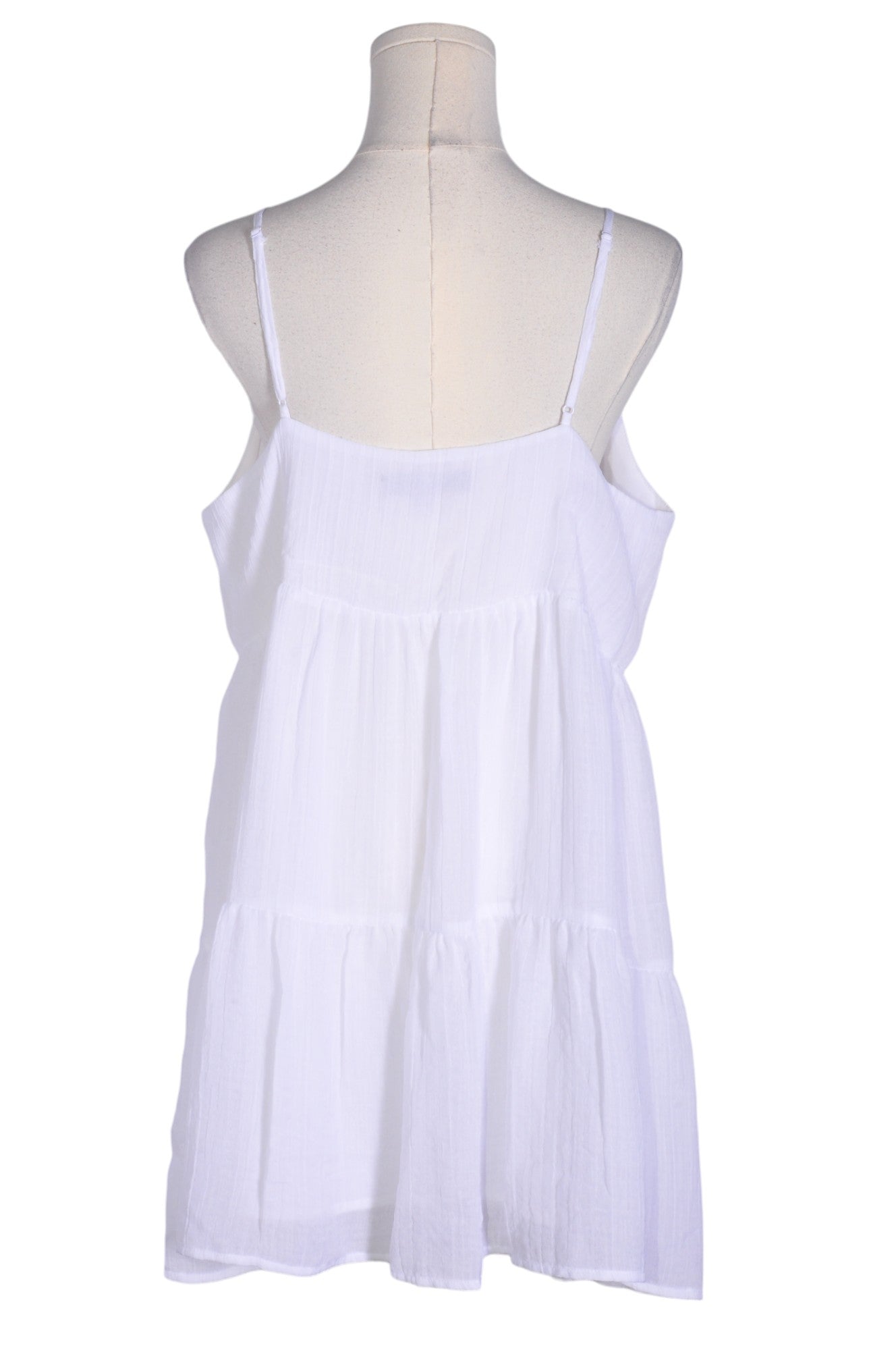 DYNAMITE Women's Stunning White Regular-Fit Drop Waist Dress - Size M