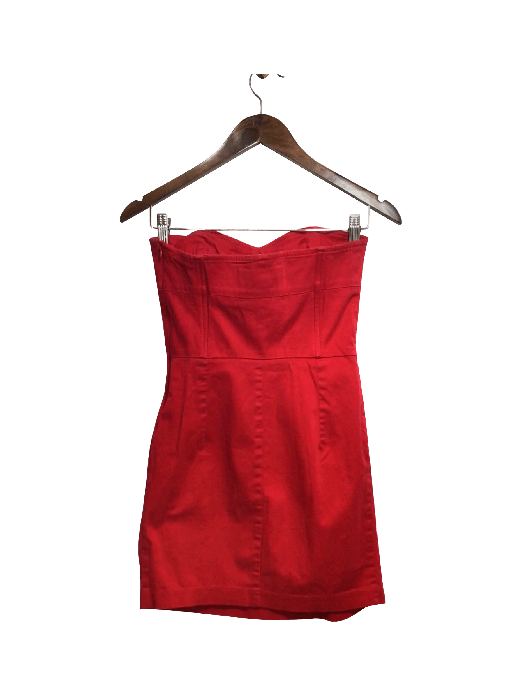 Stylish NECESSARY OBJECTS Regular Fit Red Mini Dress - Size S