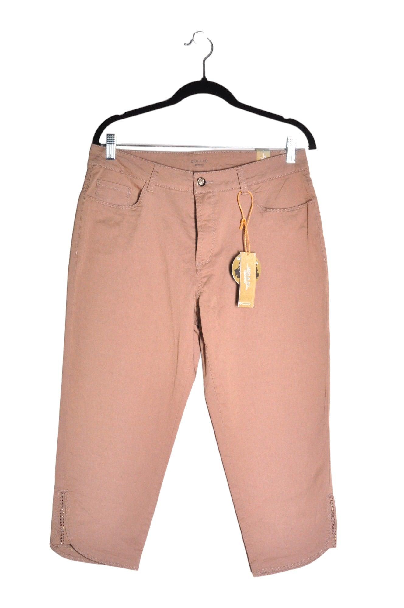 DKR & CO. Stylish Women's Brown Regular Fit Capri Pants - Size 8