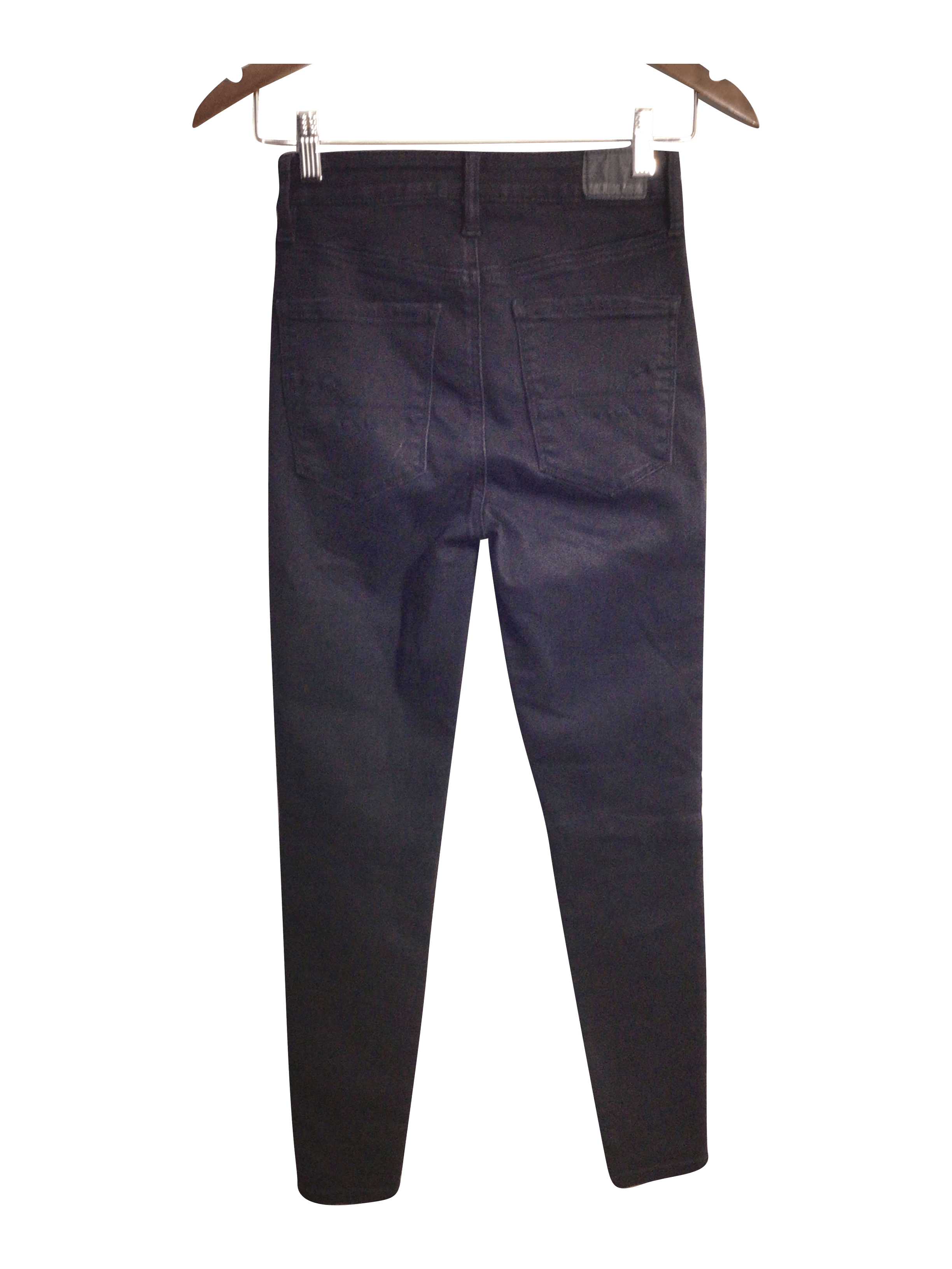 Stylish AMERICAN EAGLE Women's Regular Fit Straight-Legged Black Jeans - Size 2