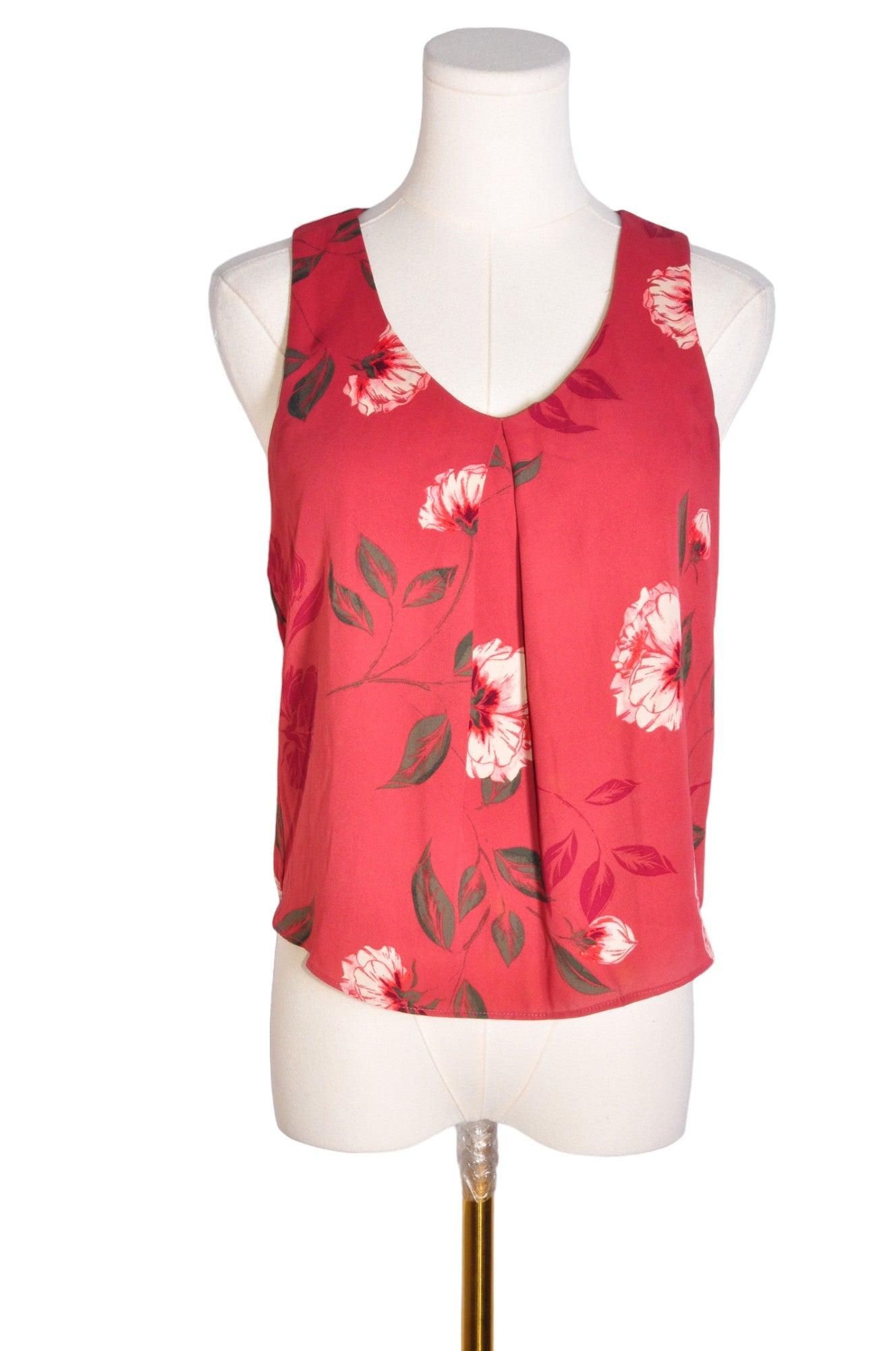 Gorgeous RW&CO Red Regular-Fit Women's Sleeveless Blouse in XS