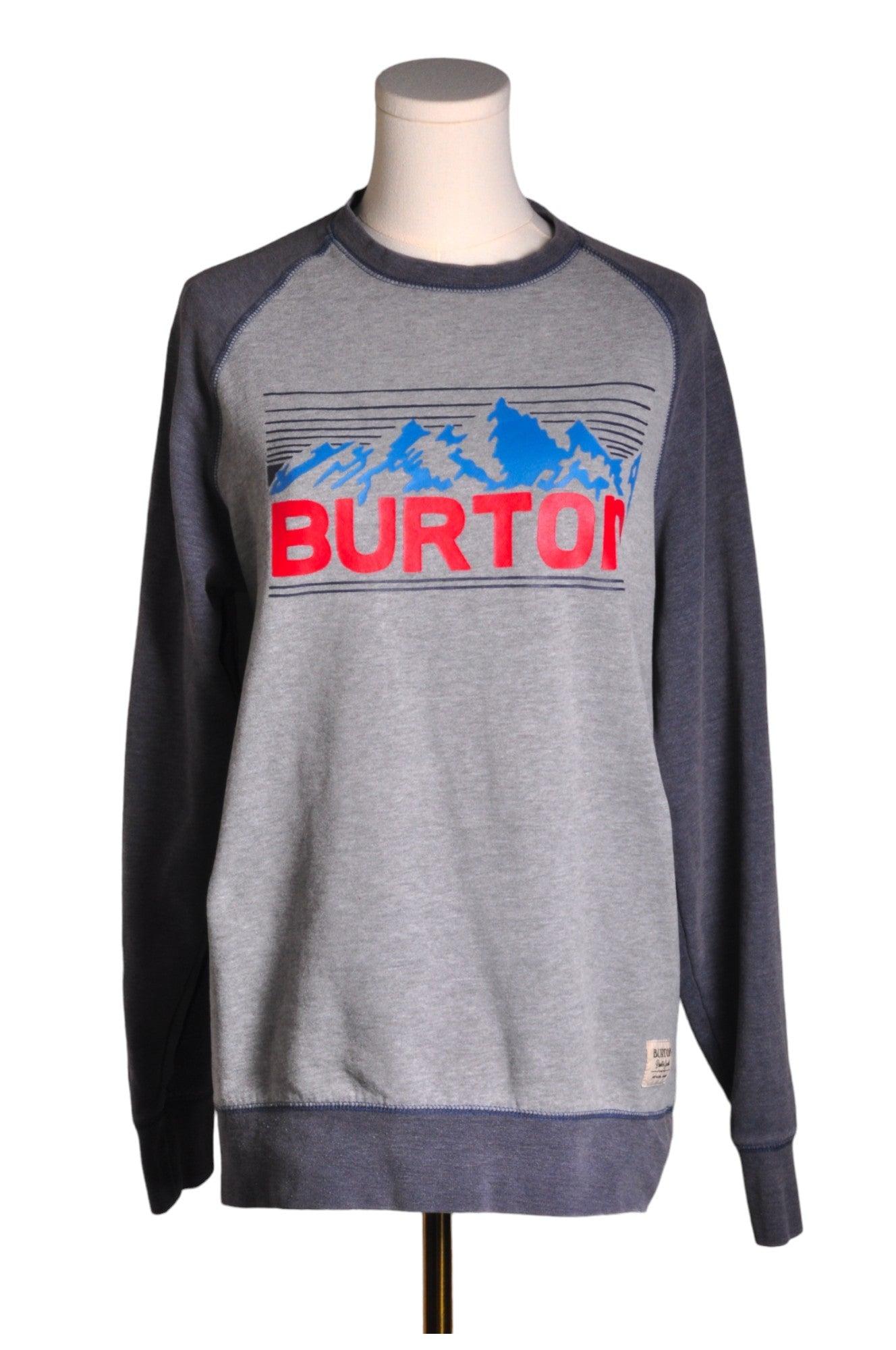 BURTON Stylish Women's Gray Regular-Fit Long-Sleeve T-Shirt - Size S