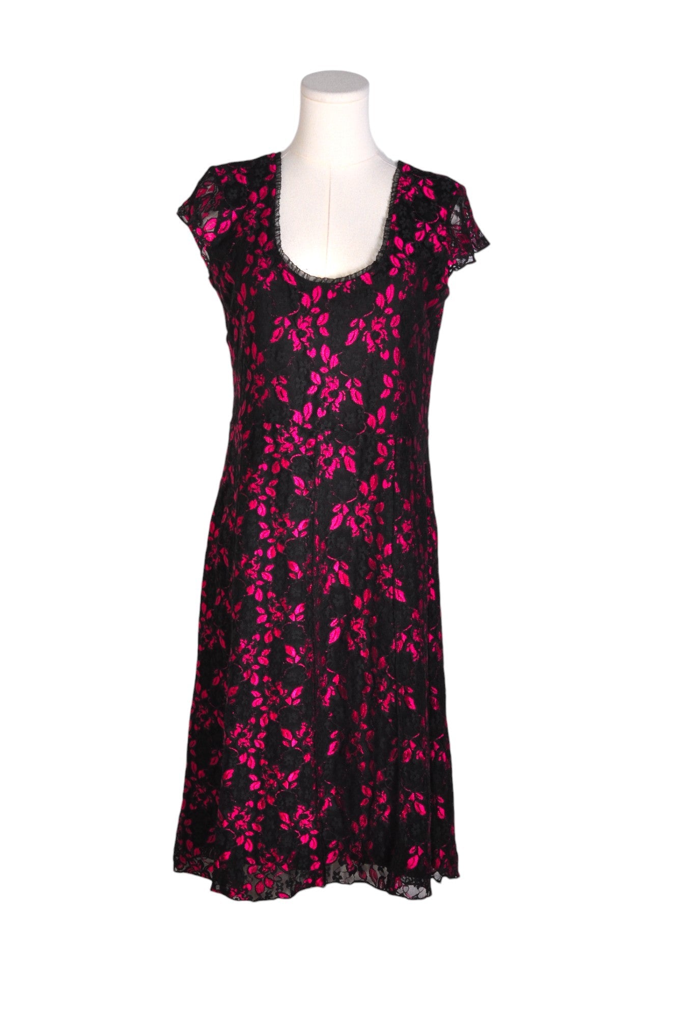 Stylish SAN FRANCISCO Women's Black A-Line Regular Fit Dress - Size L