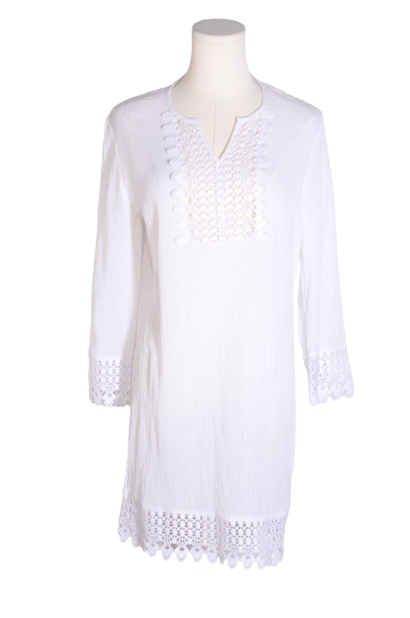 JANTZEN Stylish Women's White Regular-Fit Tunics - Size M
