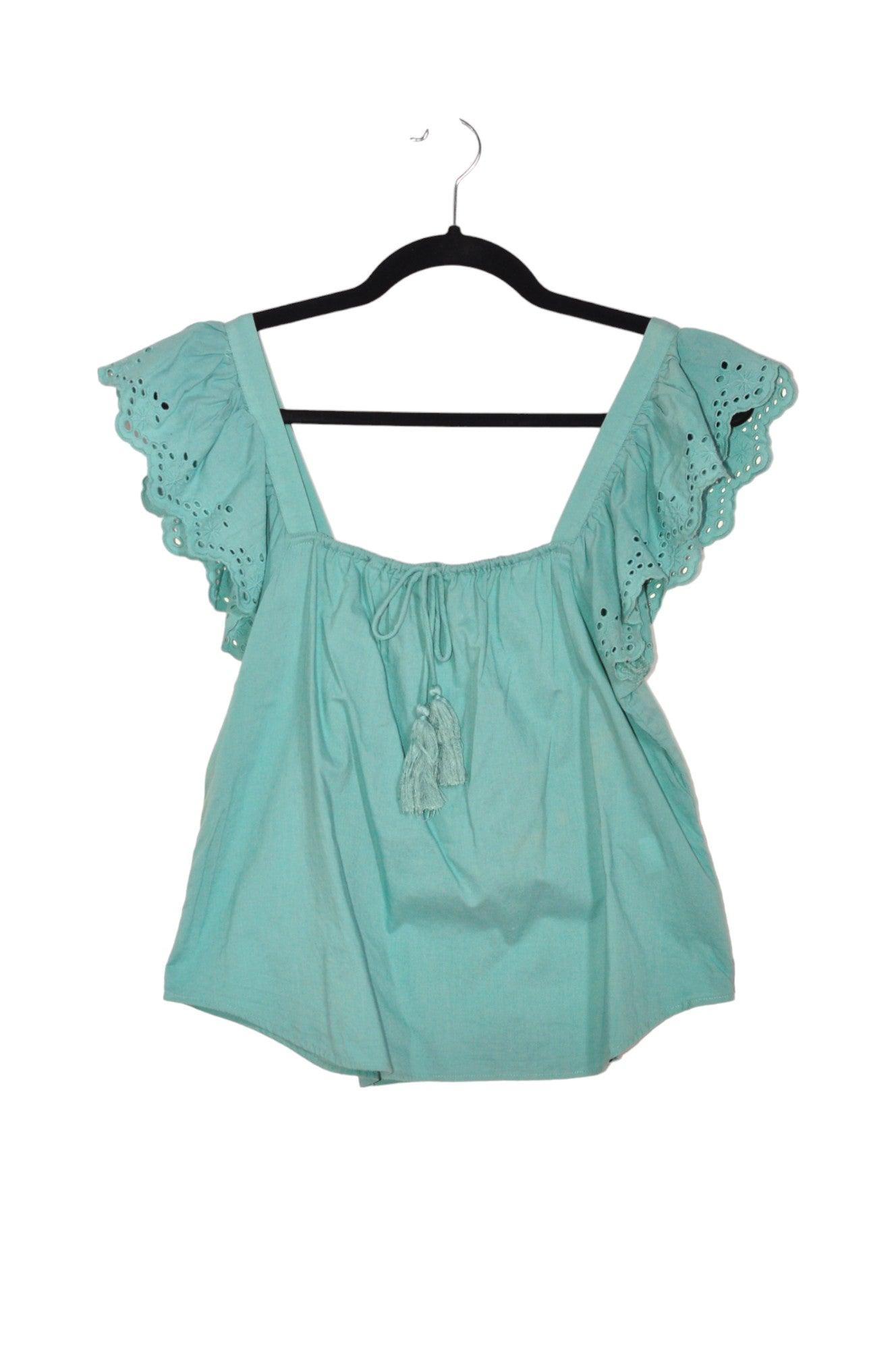 Stylish RW&CO Women's Regular Fit Green Blouse - Size M