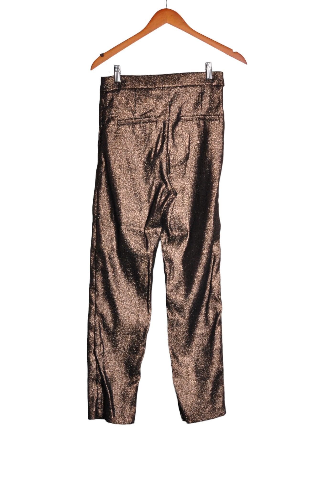 DYNAMITE Stylish Second - Hand Women's Regular Fit Brown Work Pants - Size 6