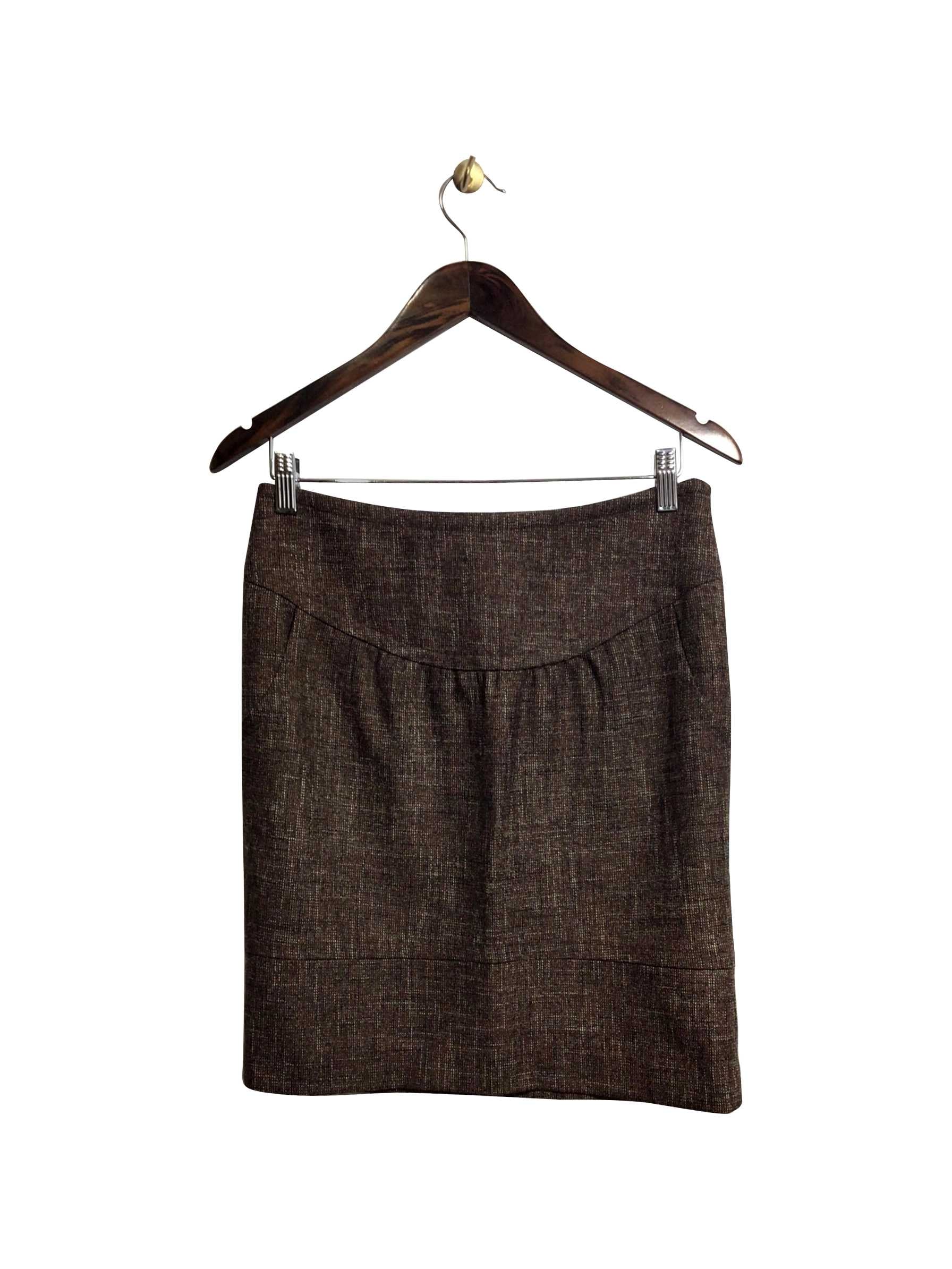KENSIE Brown Regular Fit Second Hand Skirt - Size 3