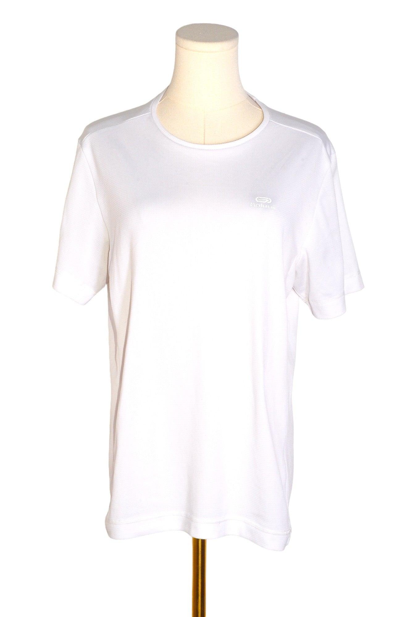 KALENJI Stylish Men's Regular Fit White T-Shirt - Size L