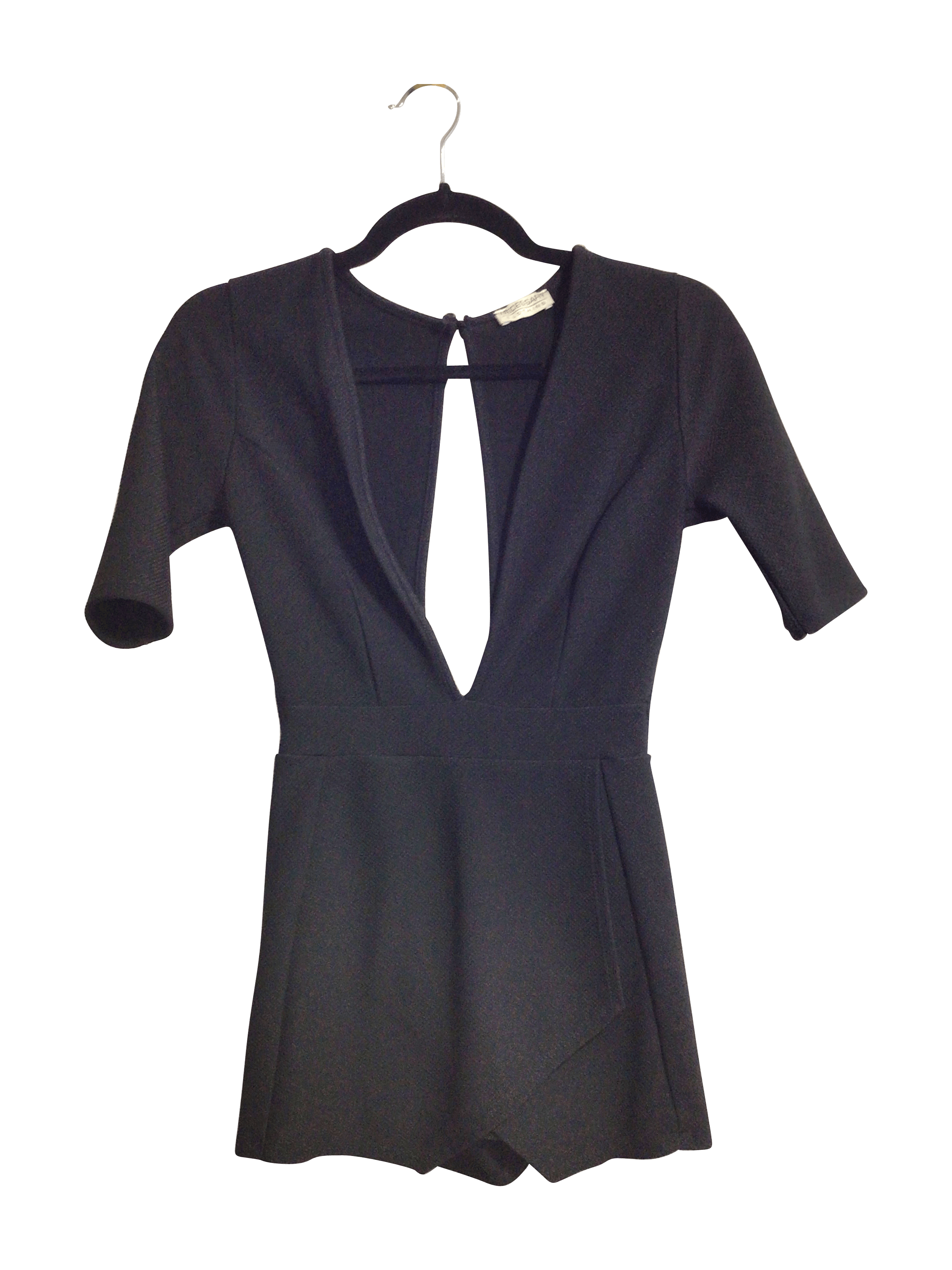 NECESSARY CLOTHING Stylish Women's Black Mini Dress - Regular Fit, Size S