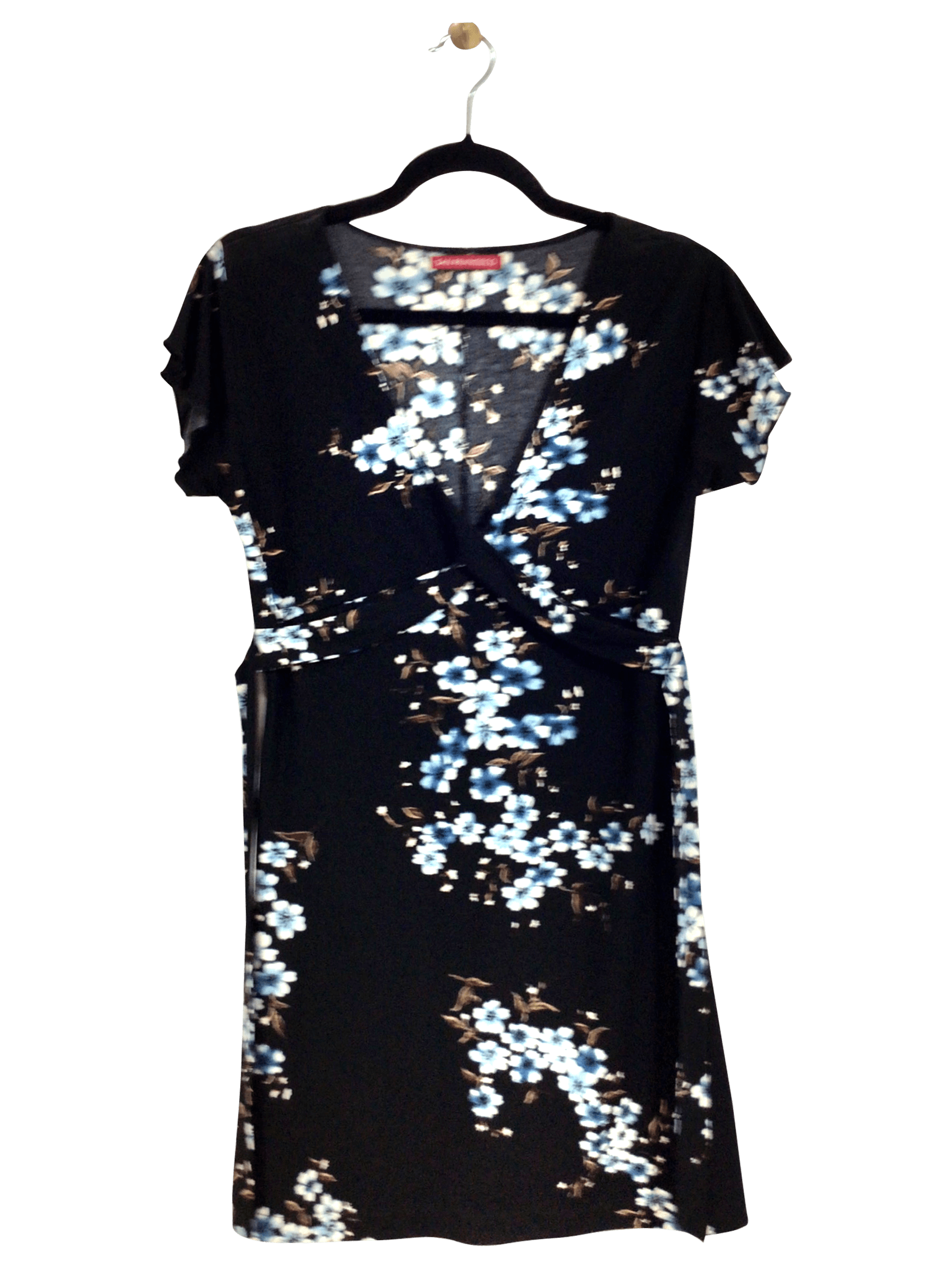 Stylish SAN FRANCISCO Black Regular Fit Midi Dress - Size S