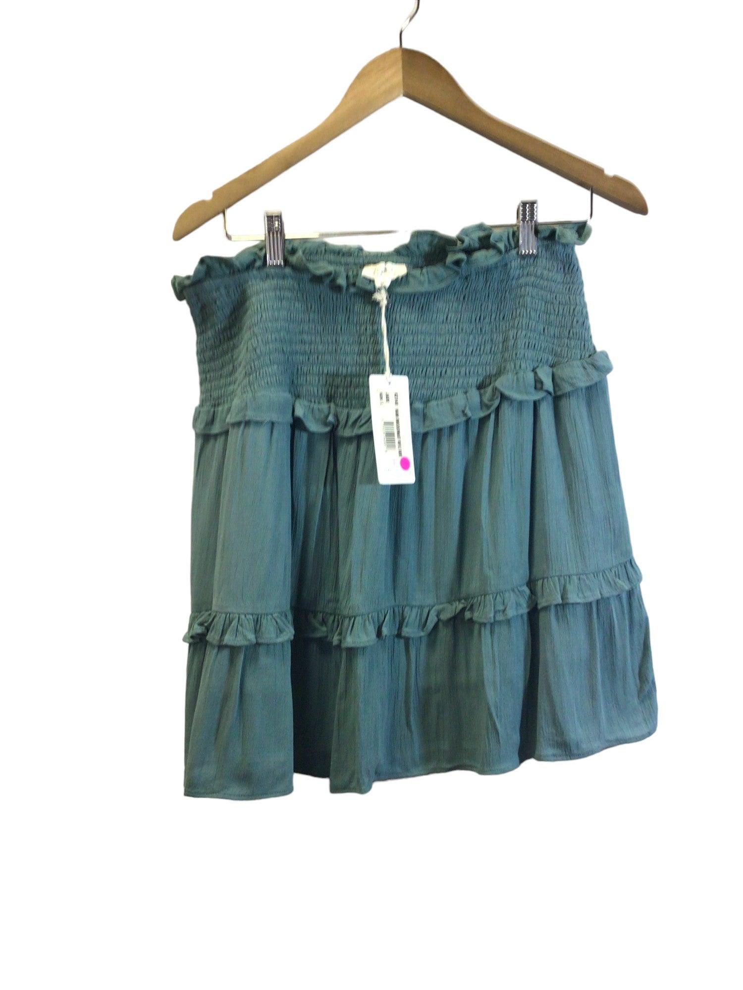 KOY RESORT Stylish Blue Women's Casual Regular-Fit Skirt - Size L