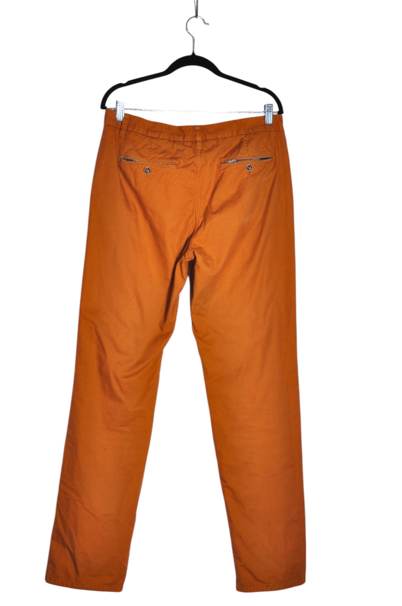 BONOBOS Stylish Men's Brown Regular-Fit Work Pants - Size 33