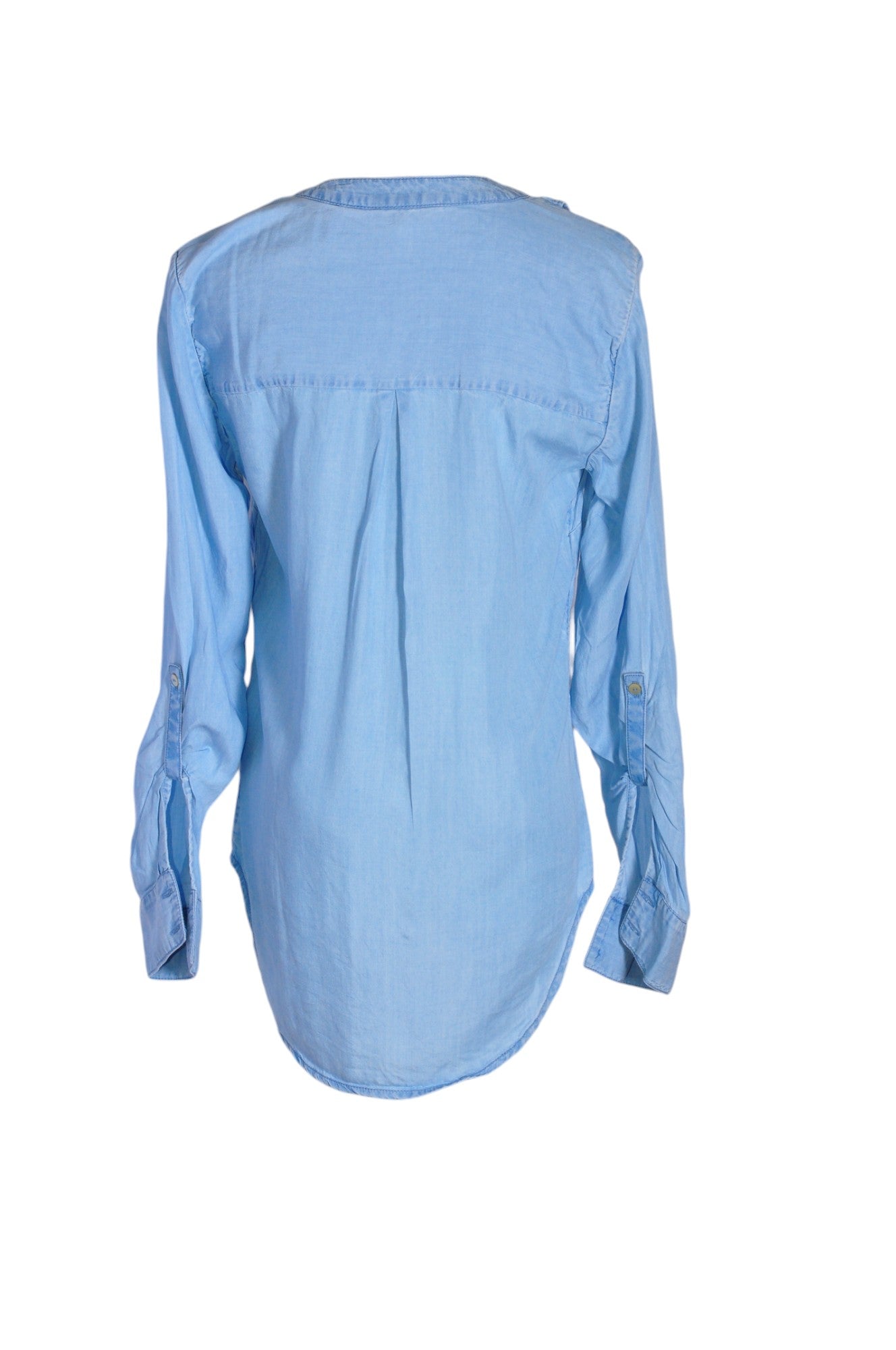 RW&CO Stylish Women's Blue Regular Fit Button Down Tops - Size S