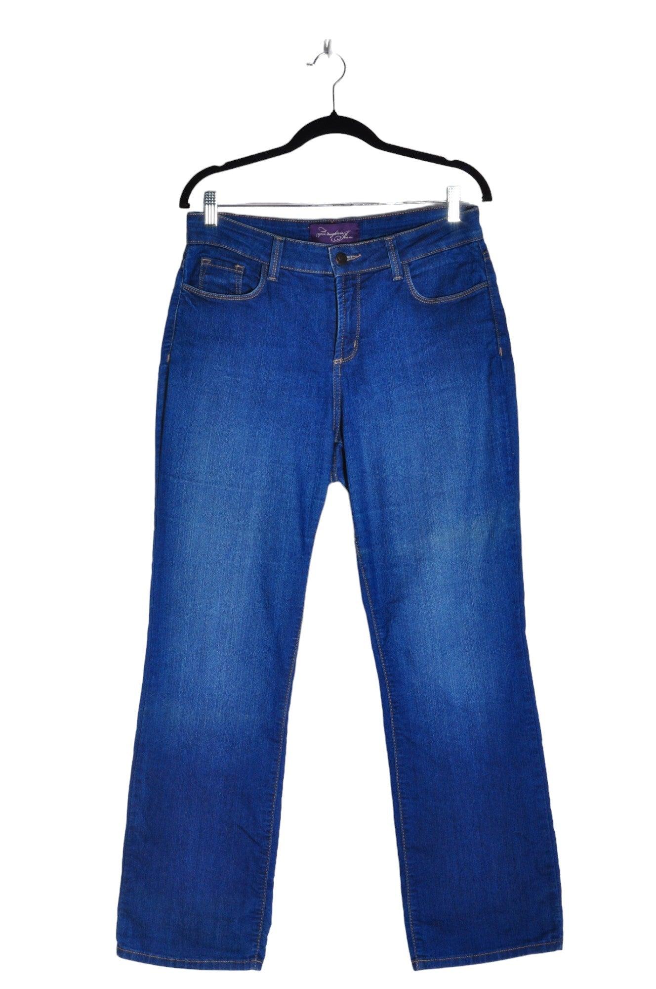 Stylish N X D Women's Black Regular-Fit Straight-Legged Jeans - Size 12