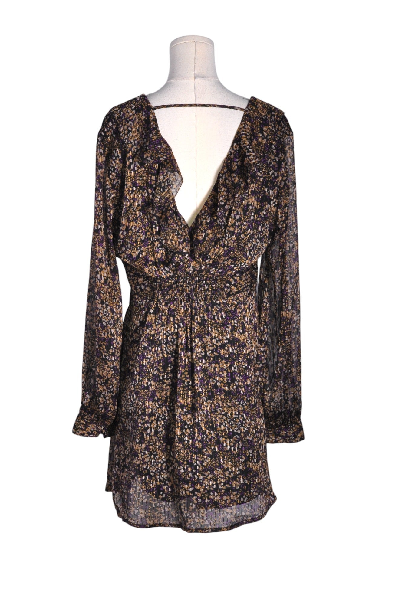 Stylish DYNAMITE Women's Brown Regular Fit Mini Dress - Size L