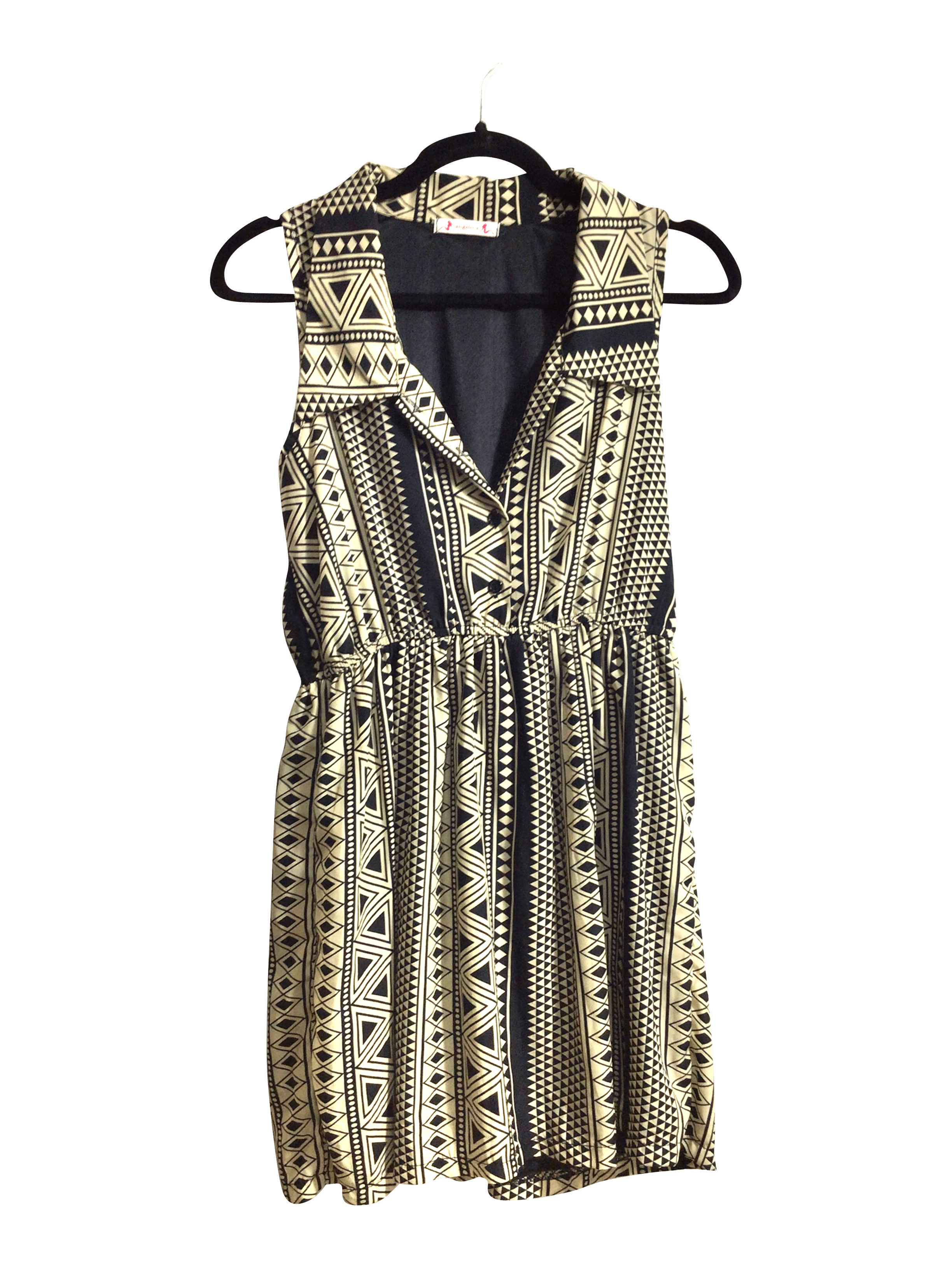 ANGELINA Stylish Women's Wrap Dress in Regular Fit, Black - Size S
