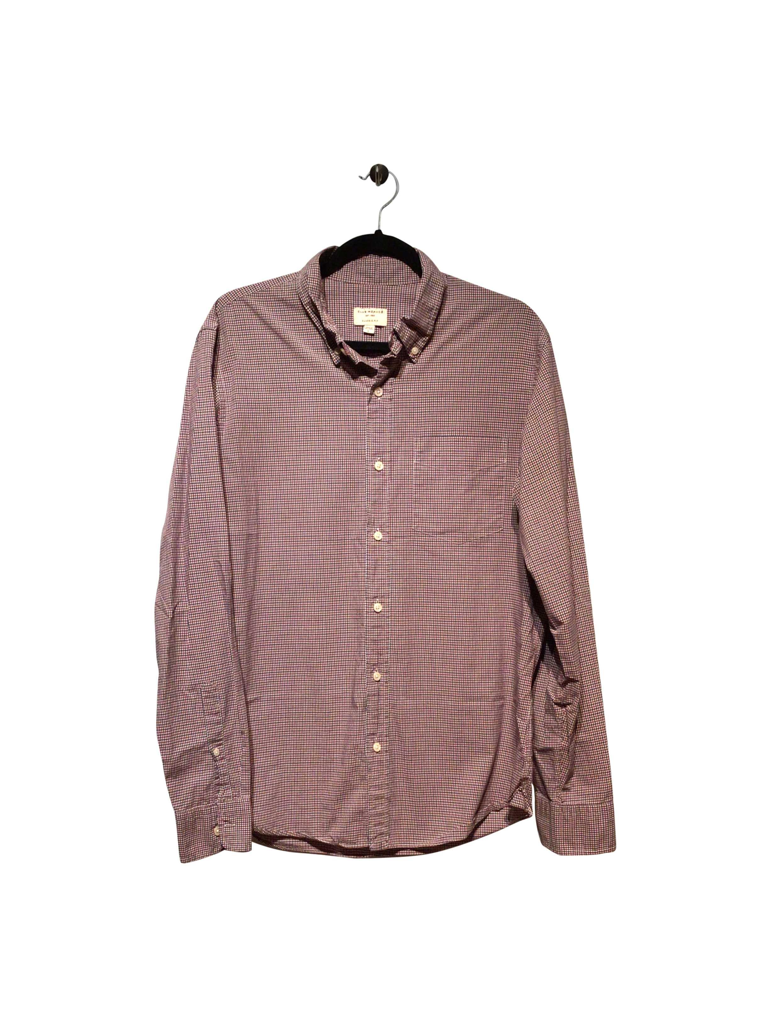 CLUB MONACO Stylish Regular Fit Red Button - down Top - Size L