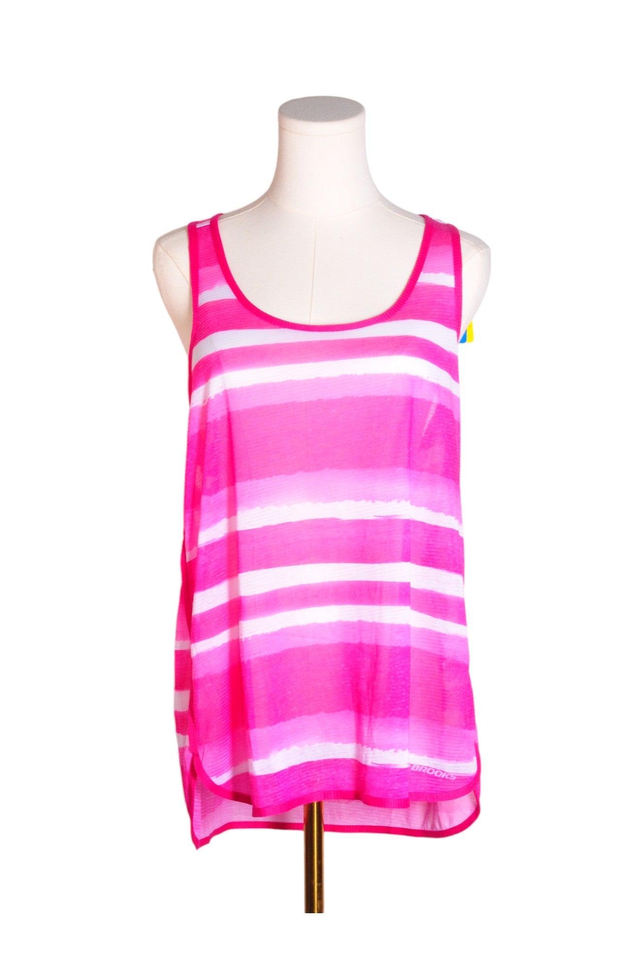 BROOKS Stylish Pink Regular Fit Women's Tank Tops - Size L