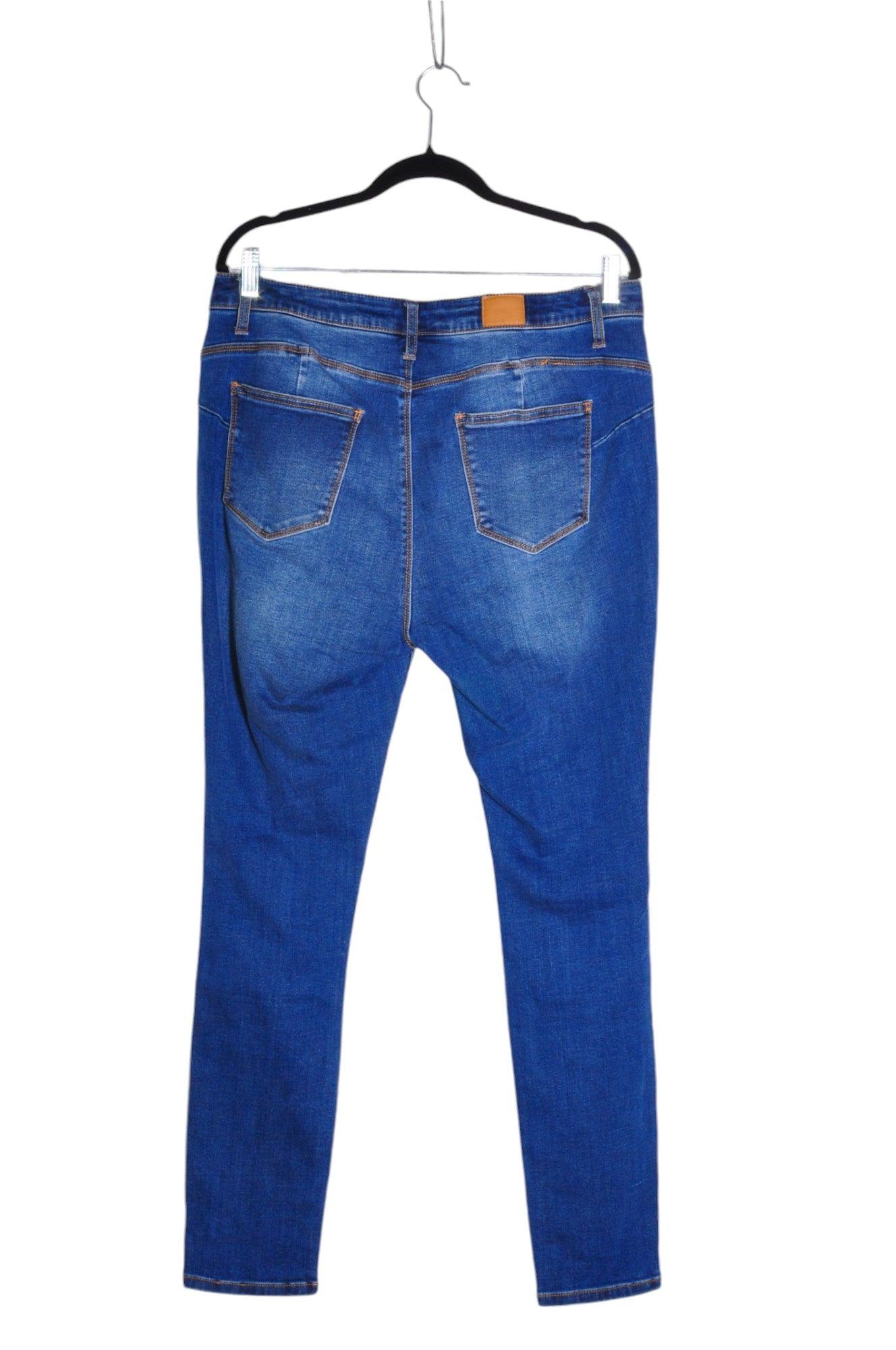 BLUENOTES Stylish Women's Blue Regular-Fit Straight-Legged Jeans - Size L