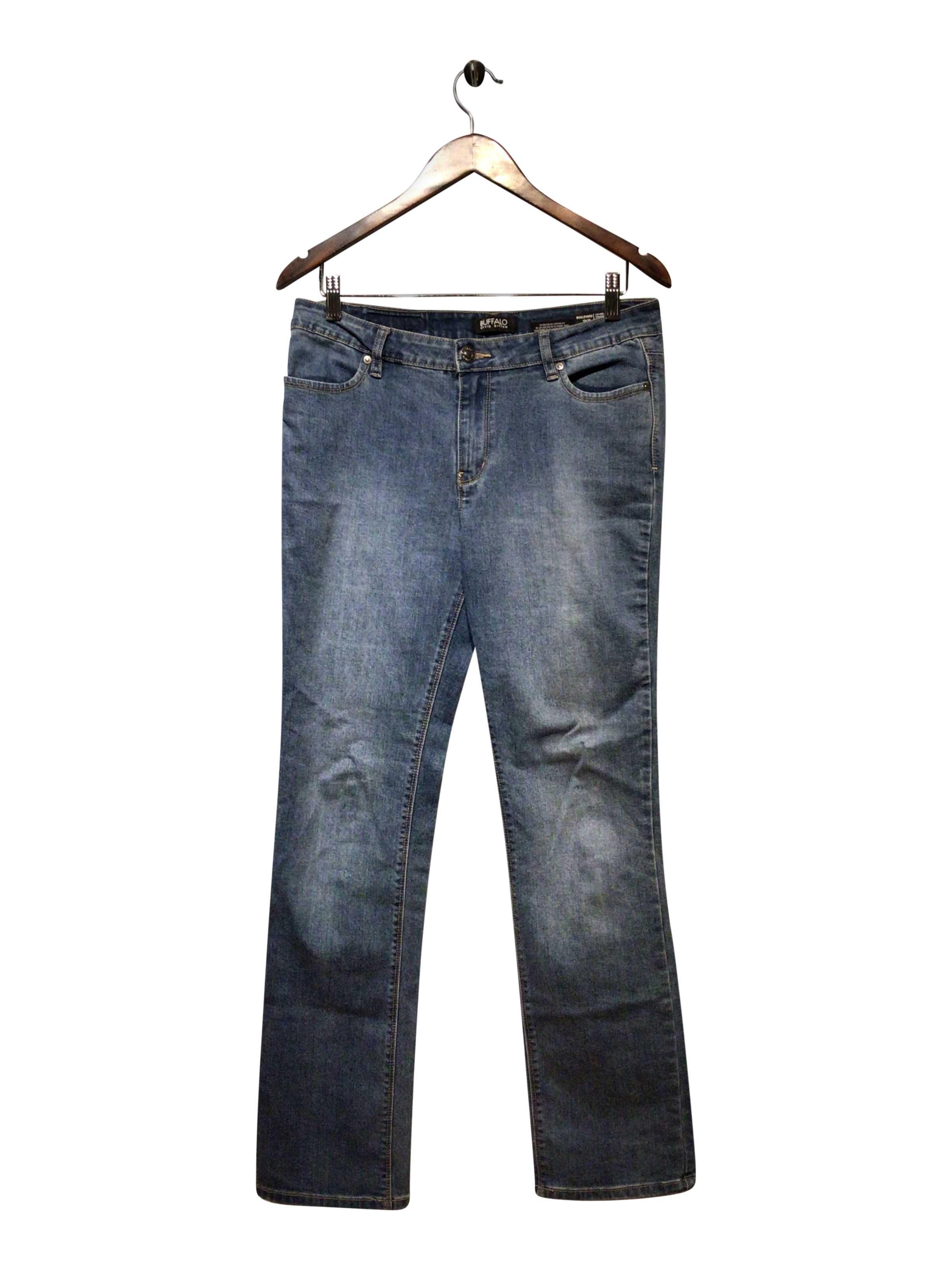 BUFFALO BY DAVID BITTON Stylish Regular Fit Blue Straight - Legged Jeans Size 10x30