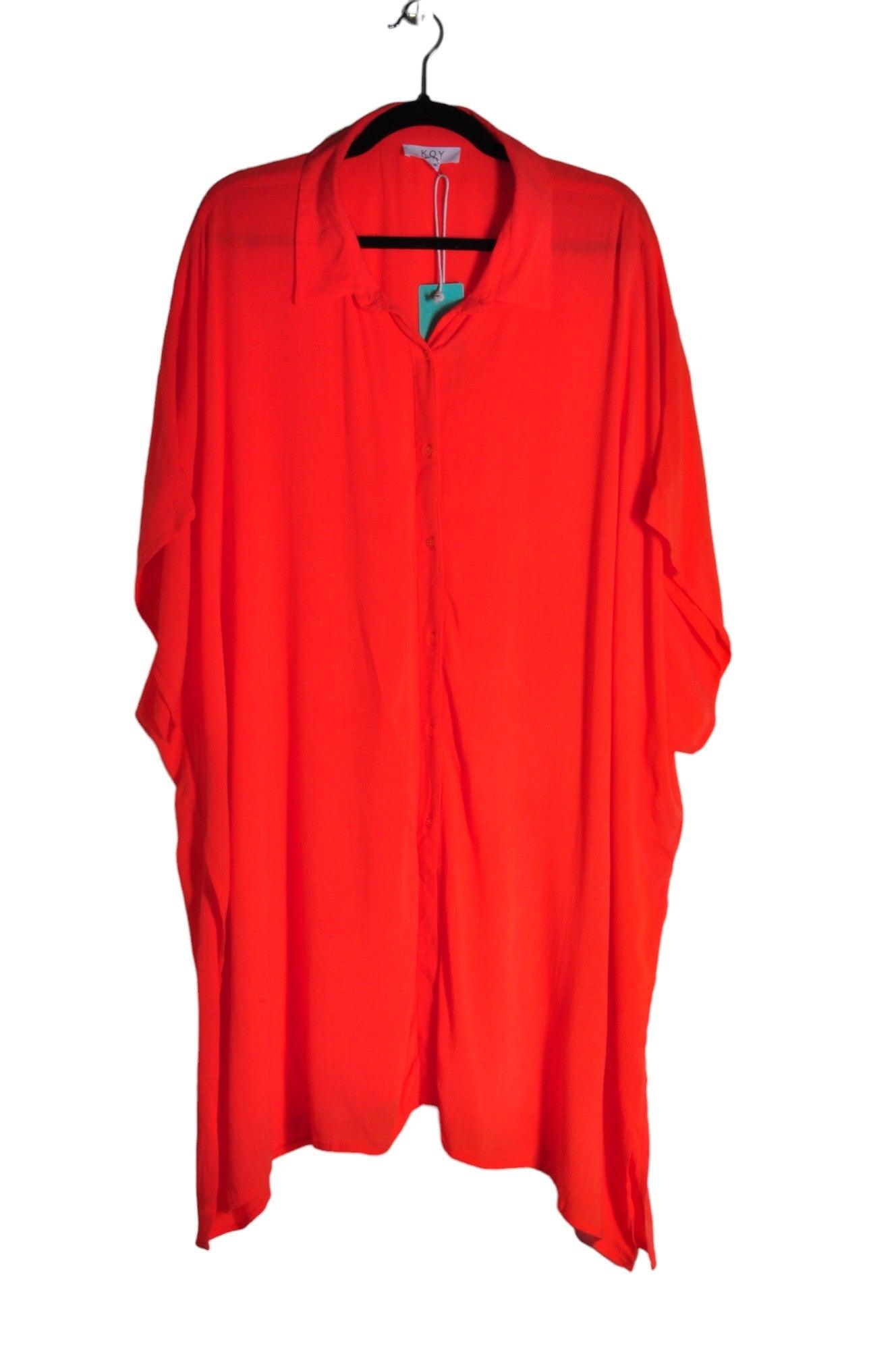 KOY RESORT Stylish Women's Orange Drop Waist Dresses - Regular Fit in Sizes XS and L