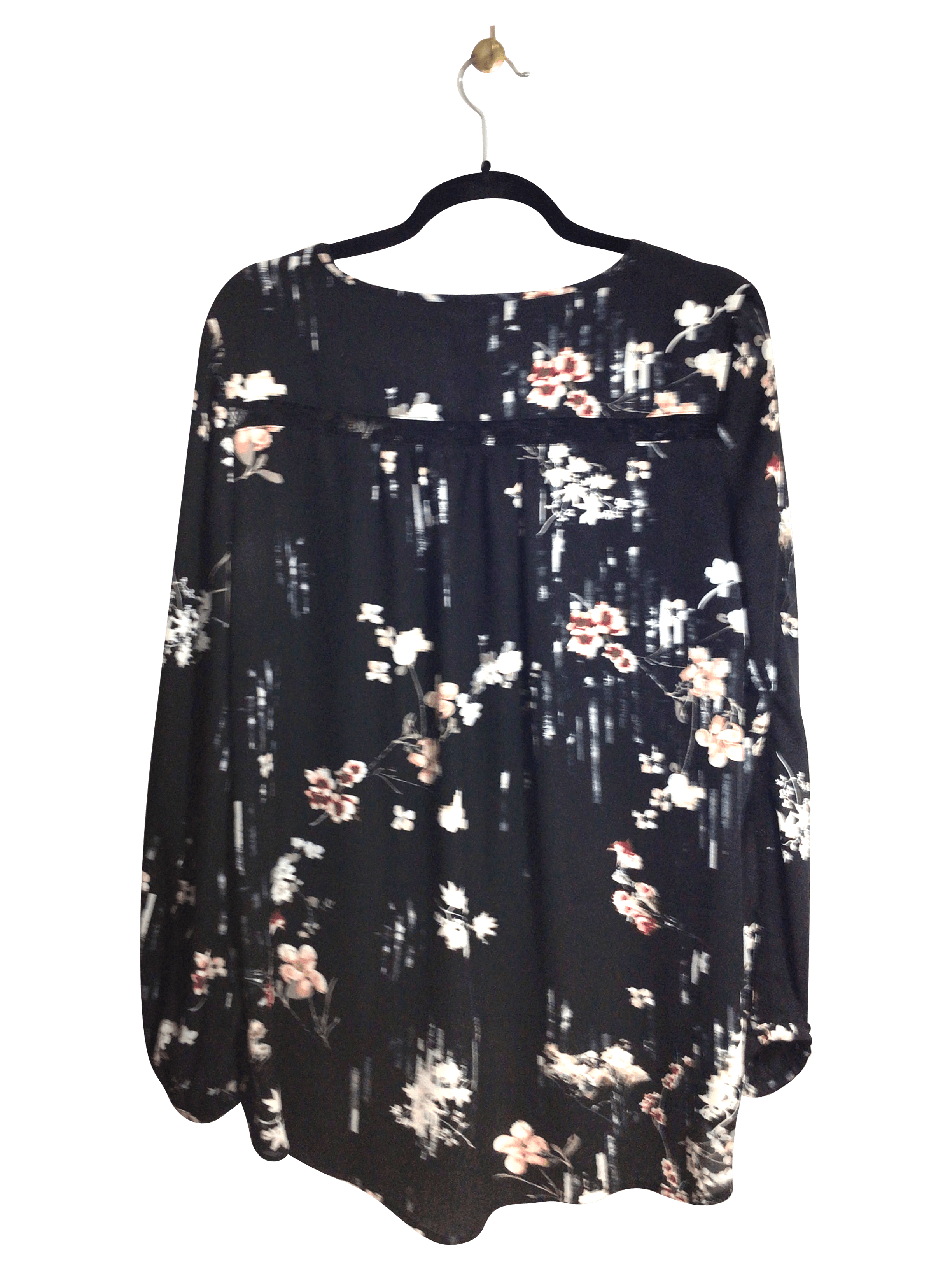 Stylish DEX Women's Regular-Fit Black Blouse - Size M