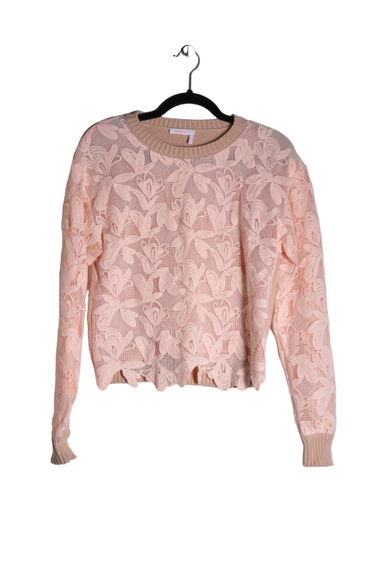 Stylish CHLOE Women's Pink Regular-Fit Blouses in XS Size