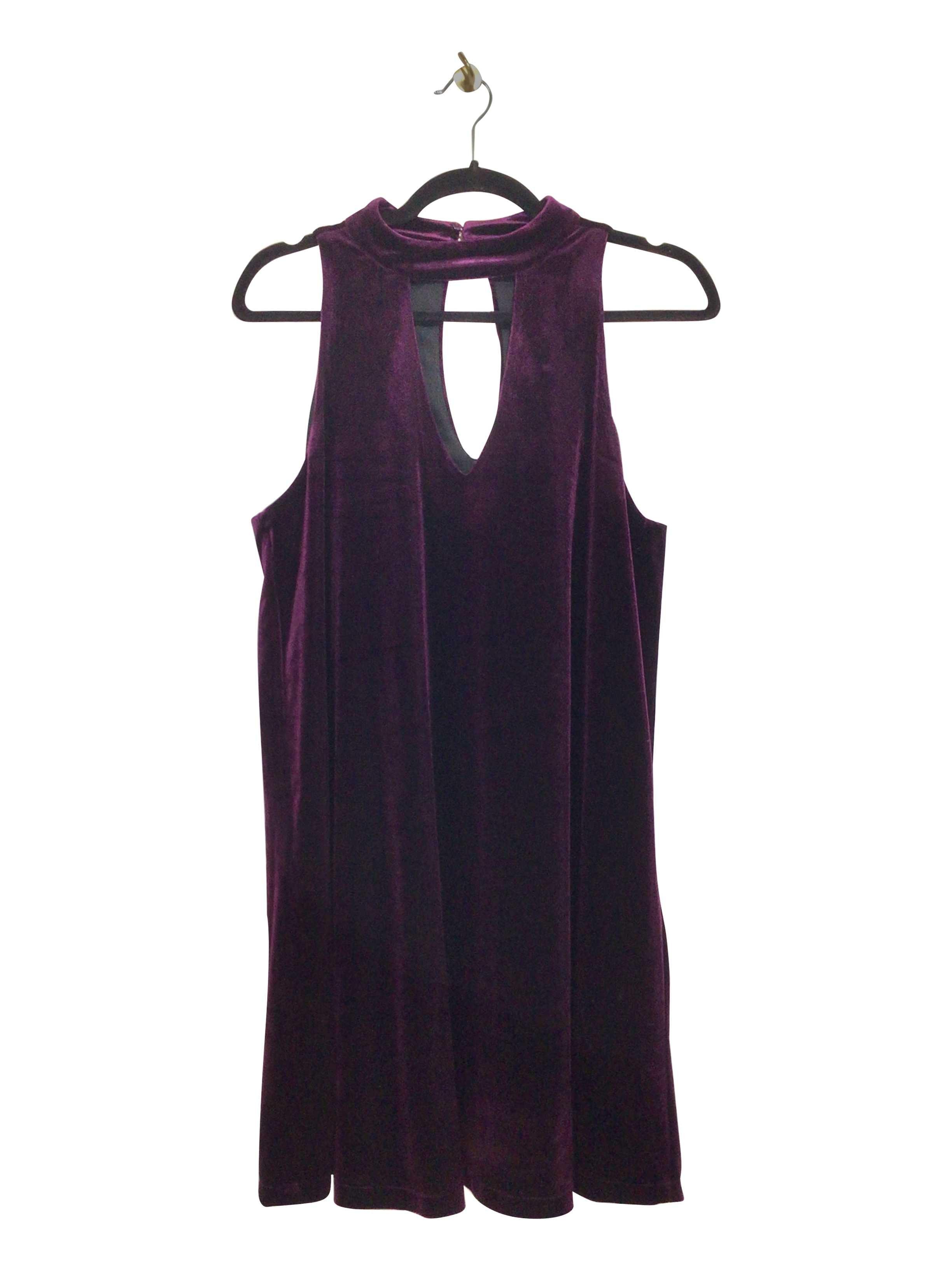Stylish DO & BE Purple Regular Fit Mini Dress - Size M