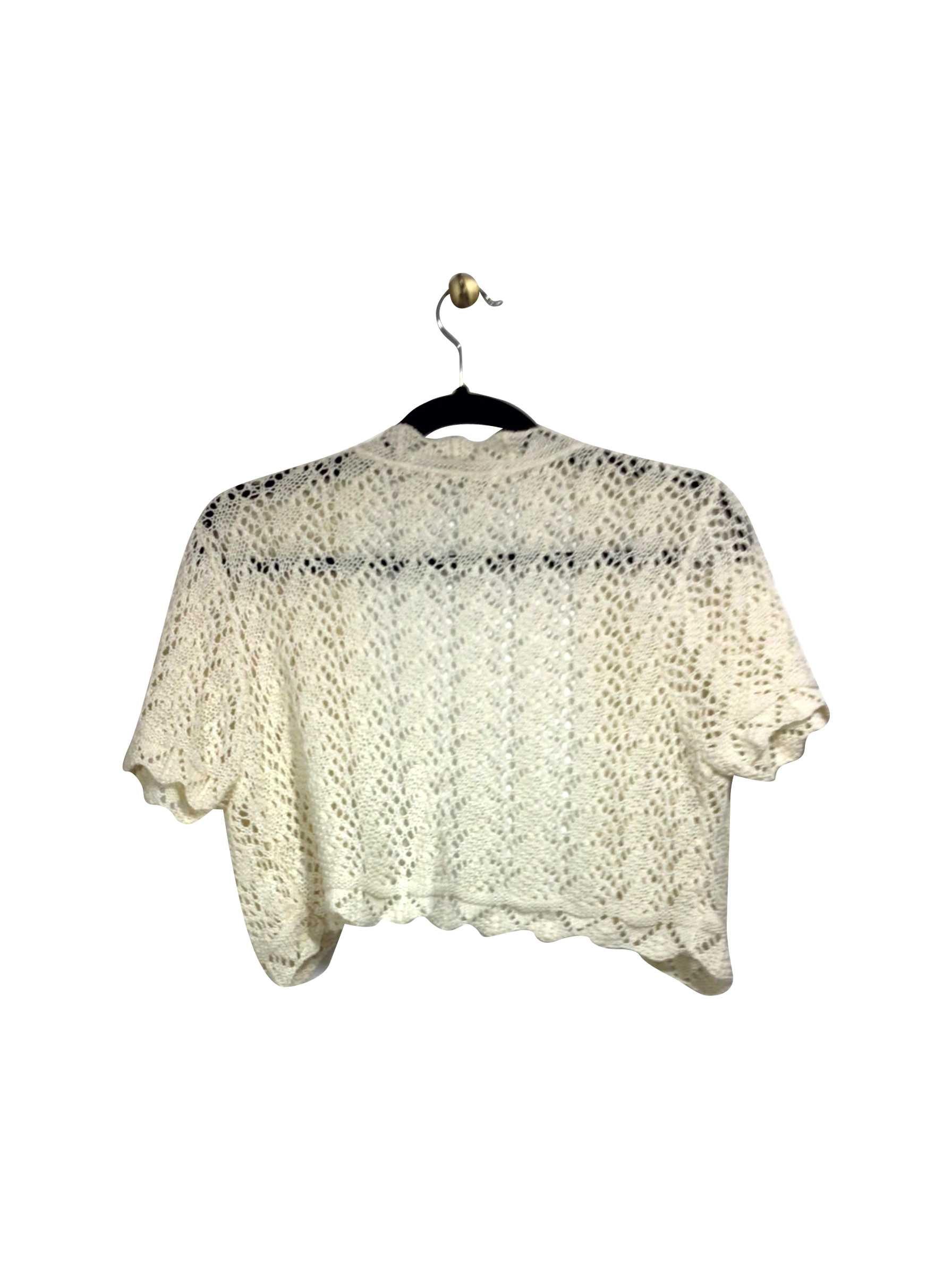 Stylish AMERICAN RAG Regular Fit White Crop Top - Size S