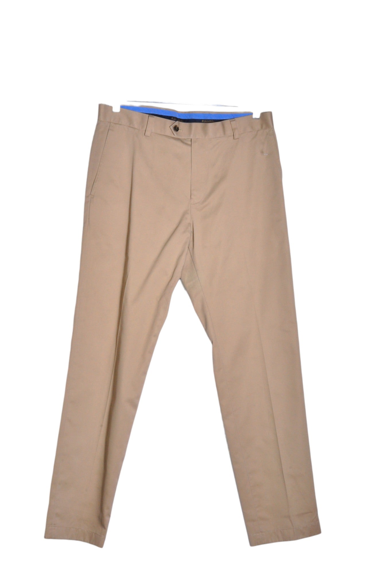 BROOKS BROTHERS Stylish Men's Beige Regular Fit Work Pants - Size 33