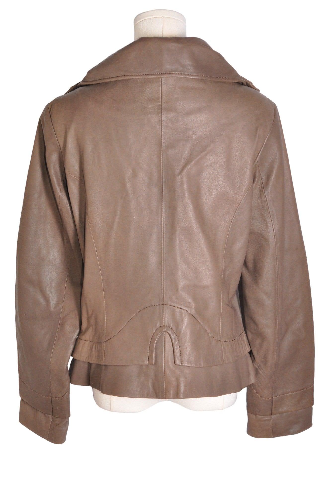 DANIER Stylish Women's Regular-Fit Brown Coat - Size L