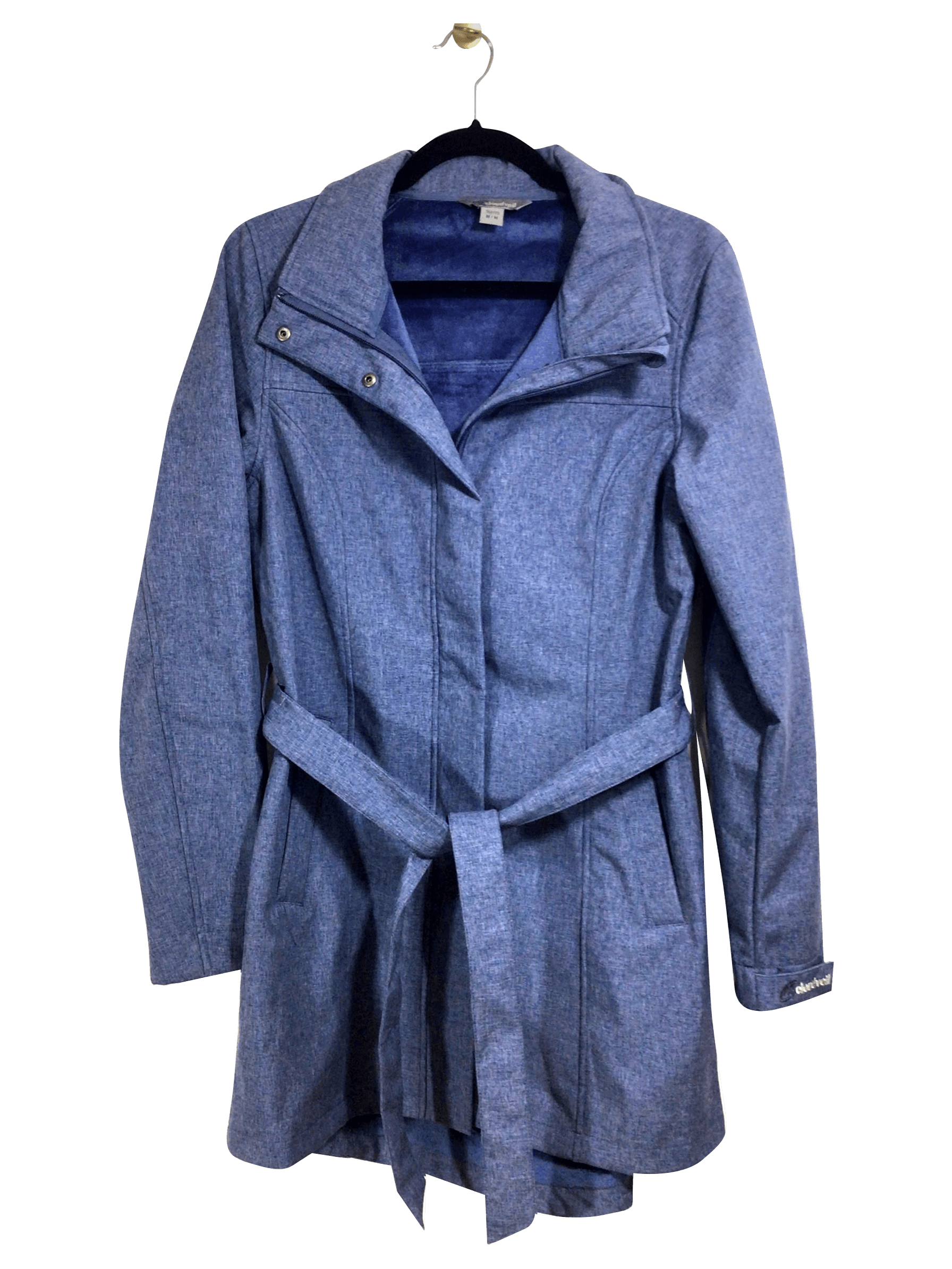 Stylish CLOUDVEIL Regular Fit Blue Coat - Size M
