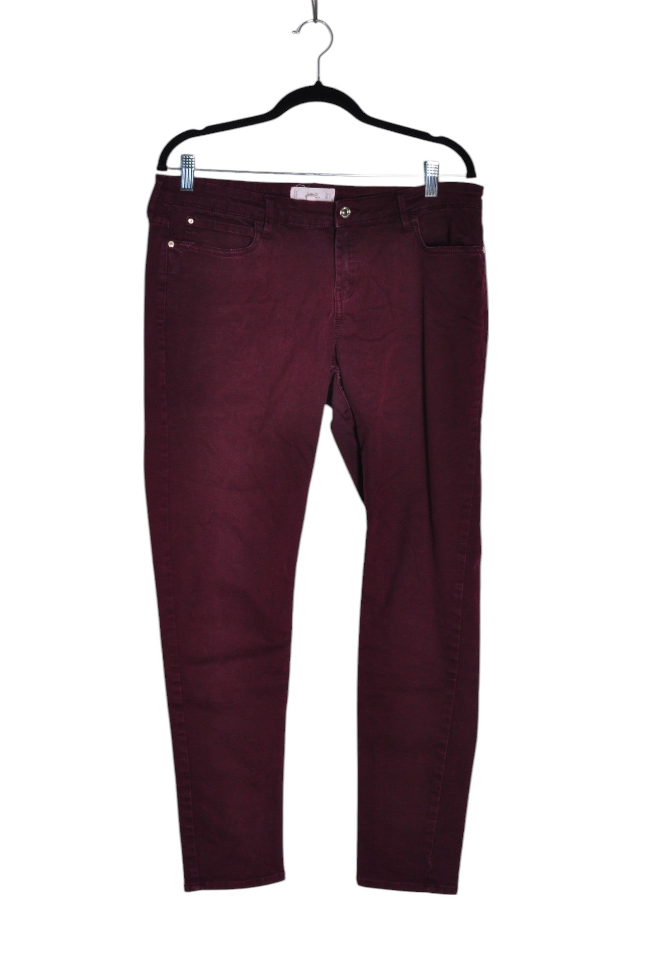 Stylish N.N.G. Red Regular Fit Women's Work Pants - Size 12