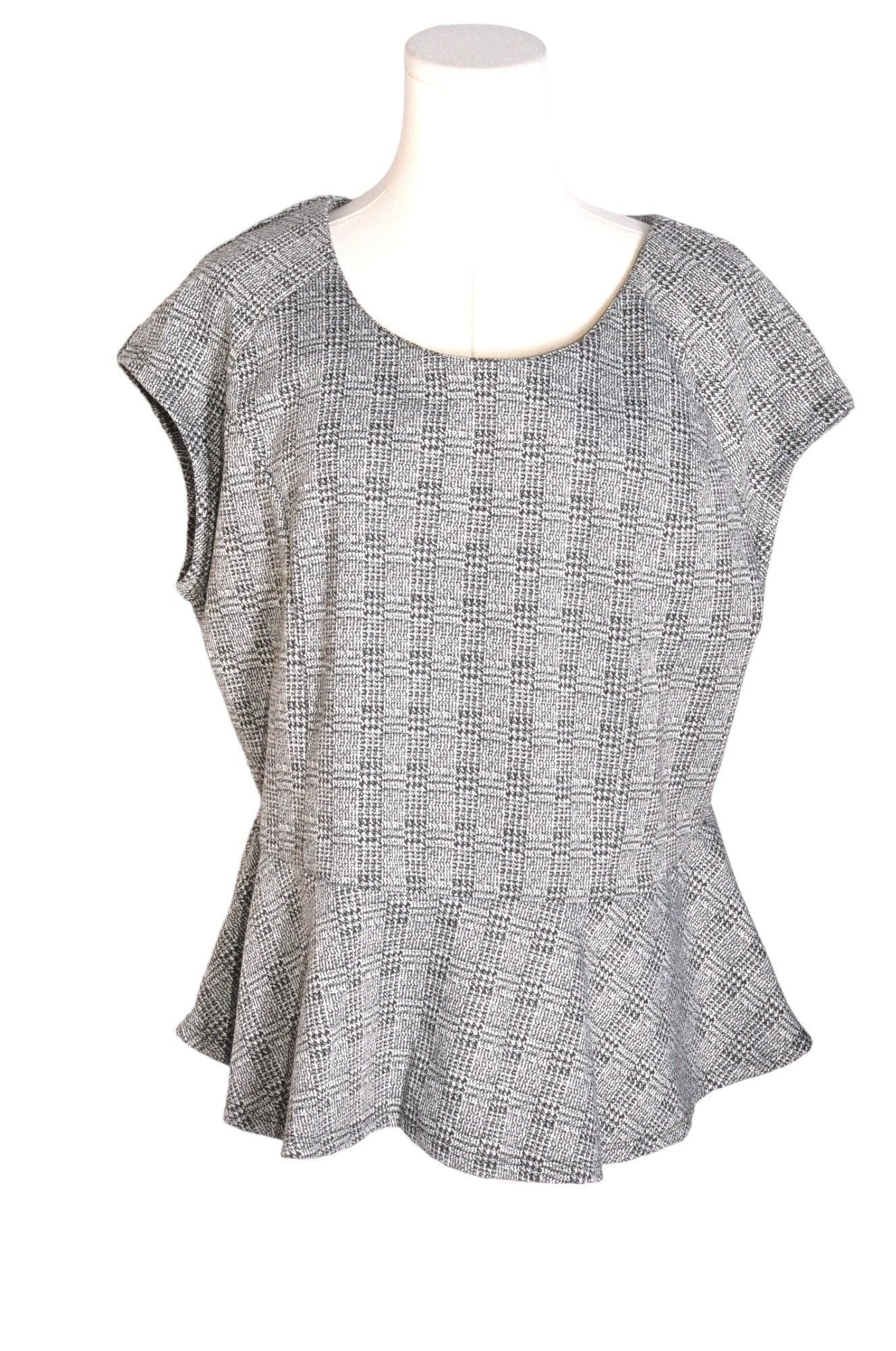 Stylish CLEO Gray Regular-Fit Women's Blouses in XL Size