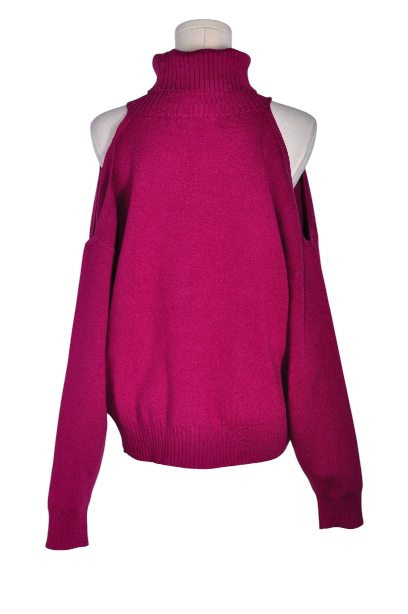 JUSTFAB Stylish Women's Red Turtleneck Top - Regular Fit, Size XL