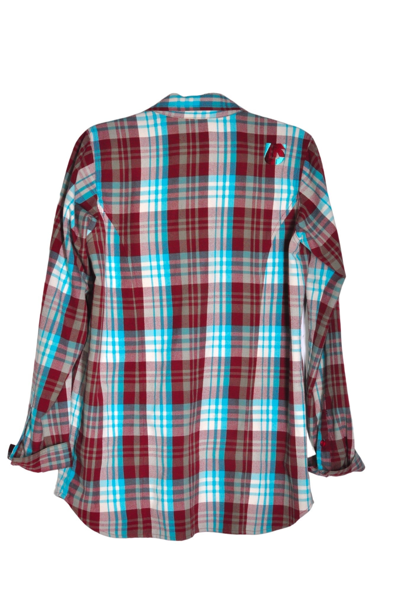 BURTON Men's Stylish Red Regular-Fit Button-Down Tops - Size L