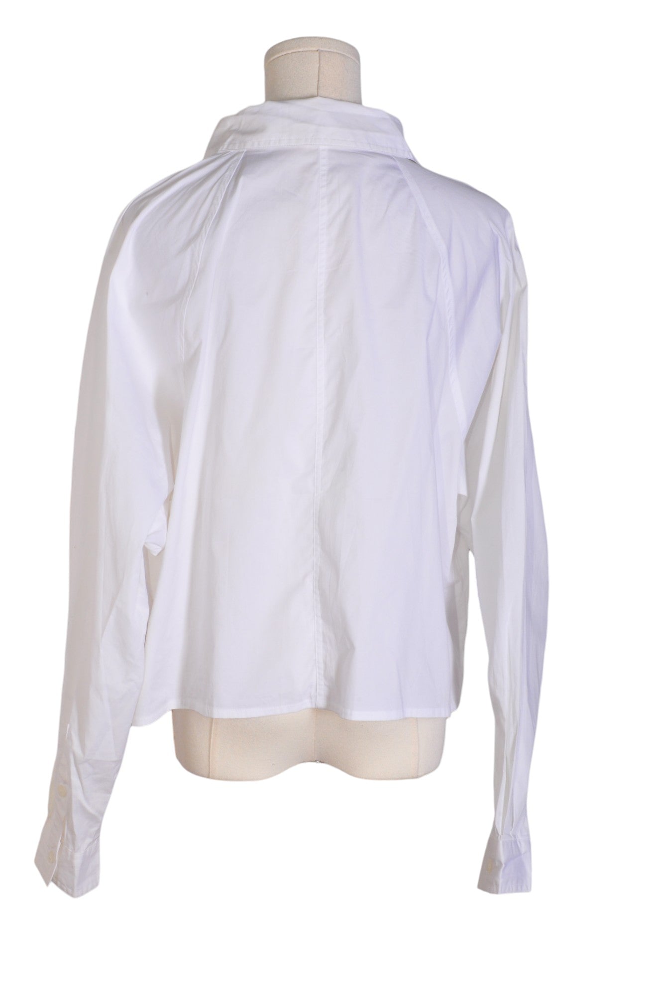 Stylish DYNAMITE Women's White Regular Fit Button Down Tops - Size L