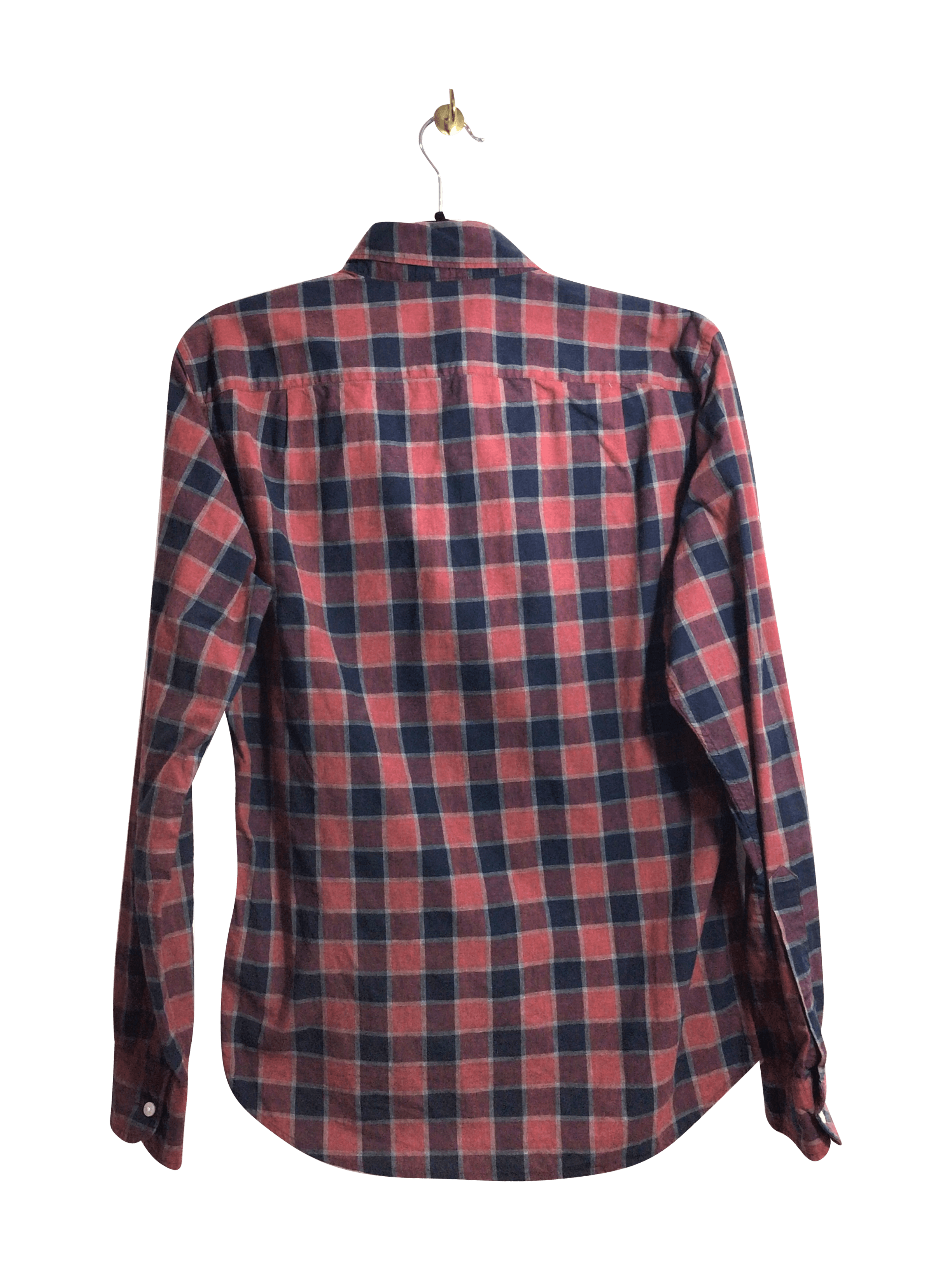 J. CREW Men's Stylish Red Regular Fit Button Down Tops - Size S