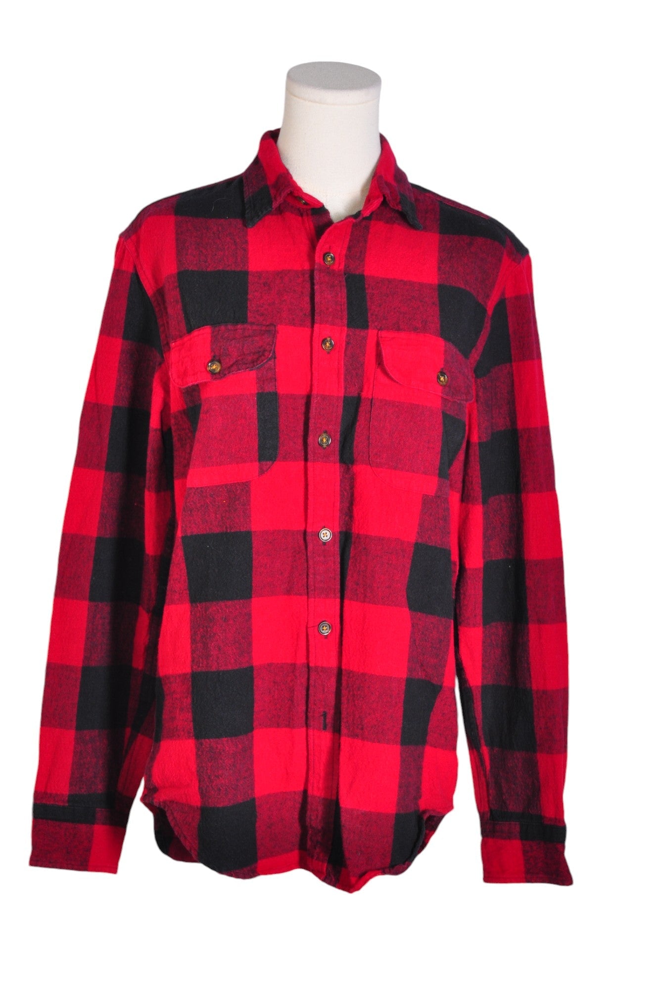 J. CREW Stylish Women's Red Regular Fit Button Down Tops - Size S