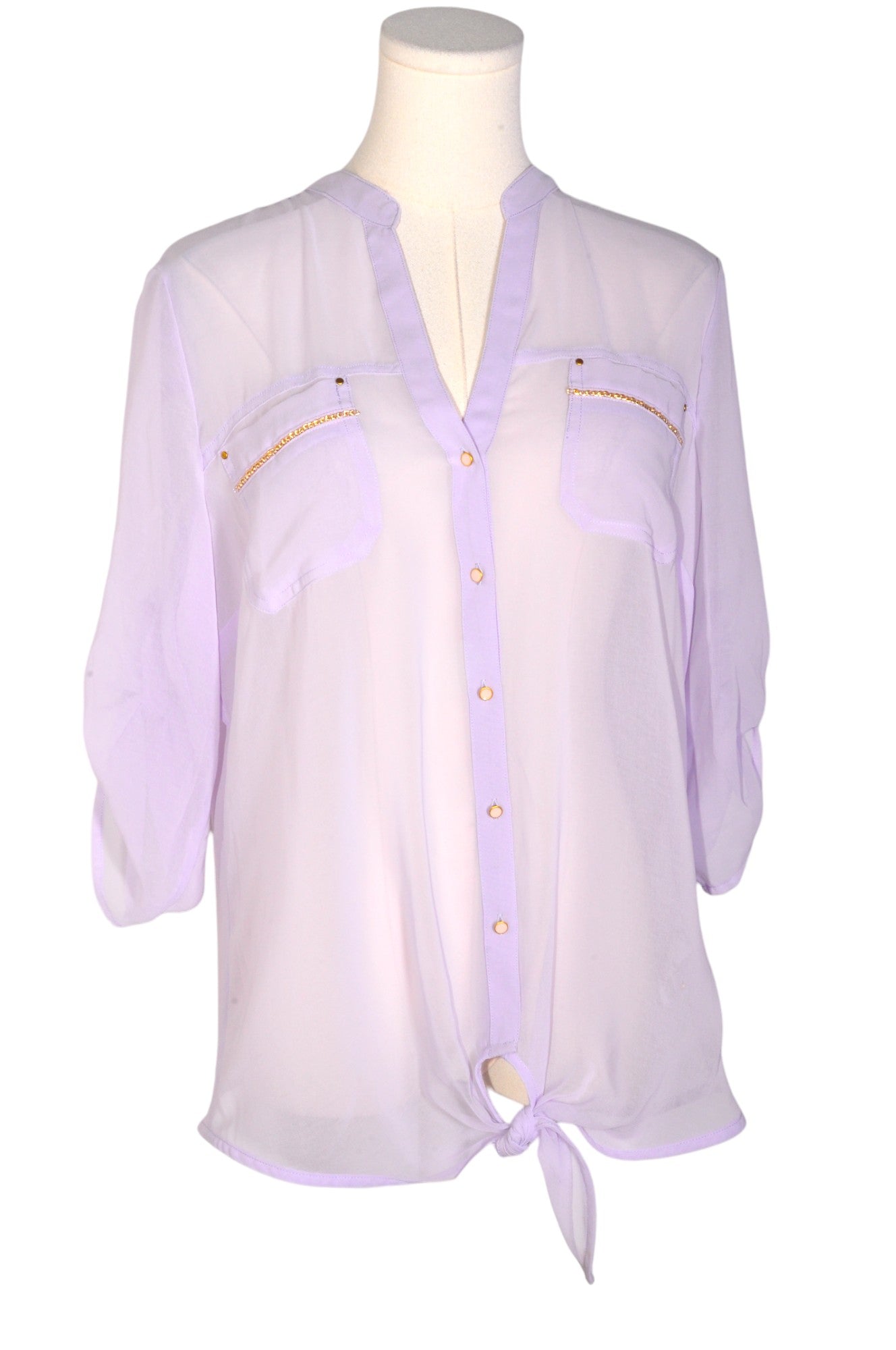 DYNAMITE Stylish Women's Purple Regular-Fit Blouse - Size L