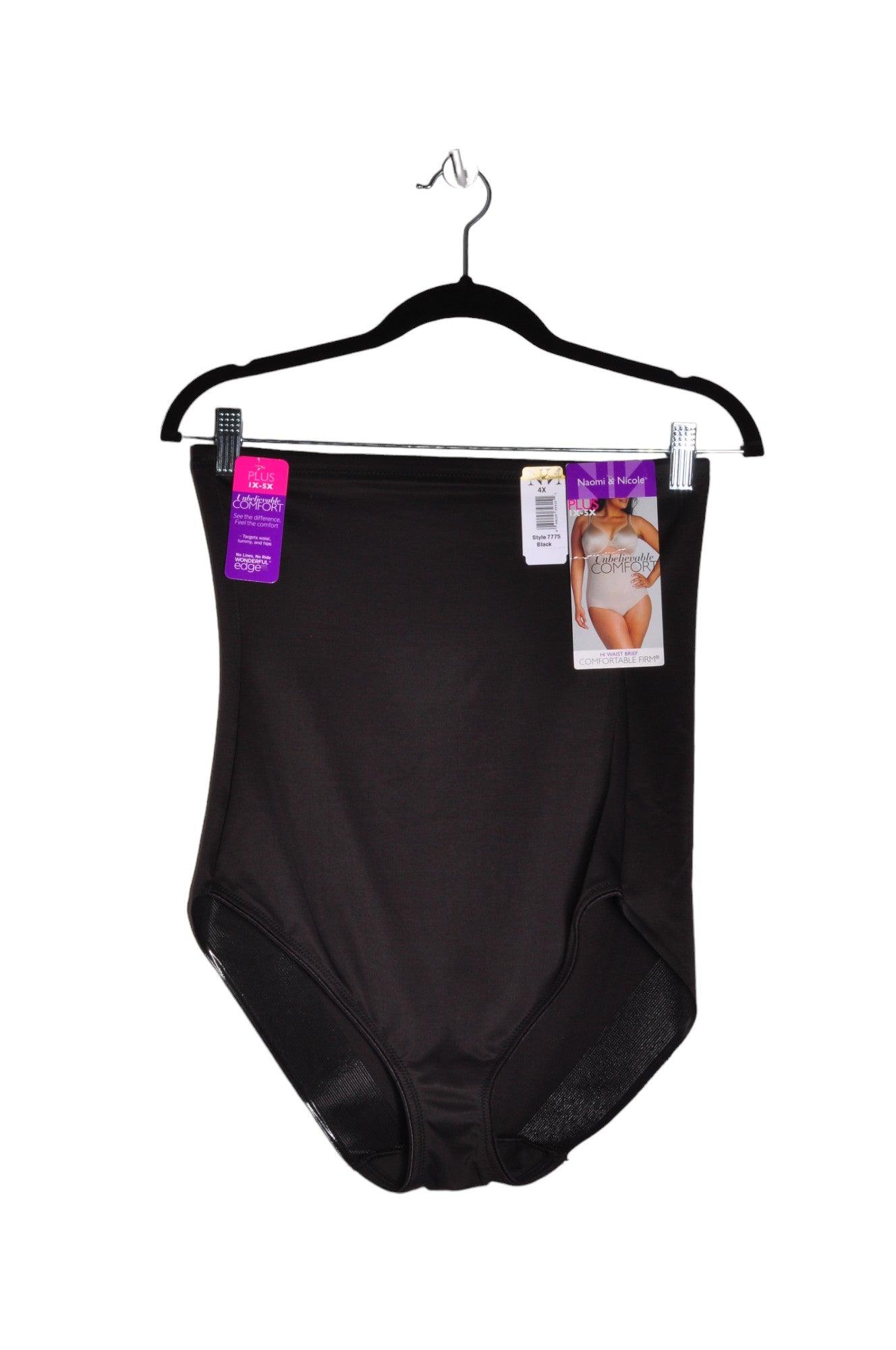 Stylish NAOMI & NICOLE Women's Regular Fit Black Teddies - Size 4X