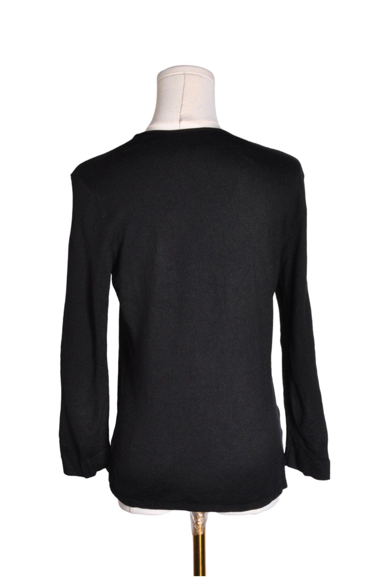 ANN TAYLOR Stylish Women's Black Regular-Fit Blouse - Size S