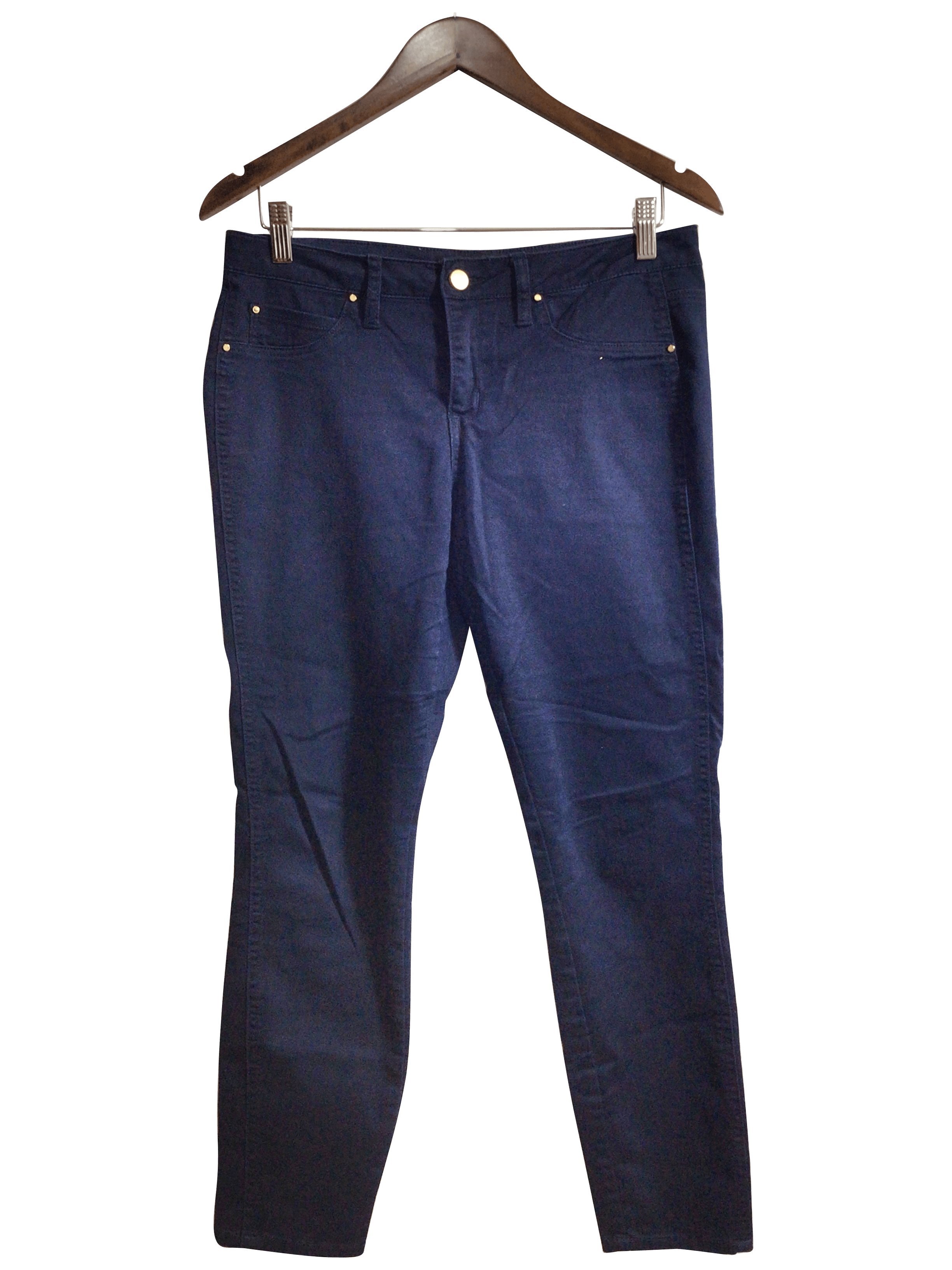RW&CO Stylish Women's Blue Regular Fit Straight-Legged Jeans - Size M